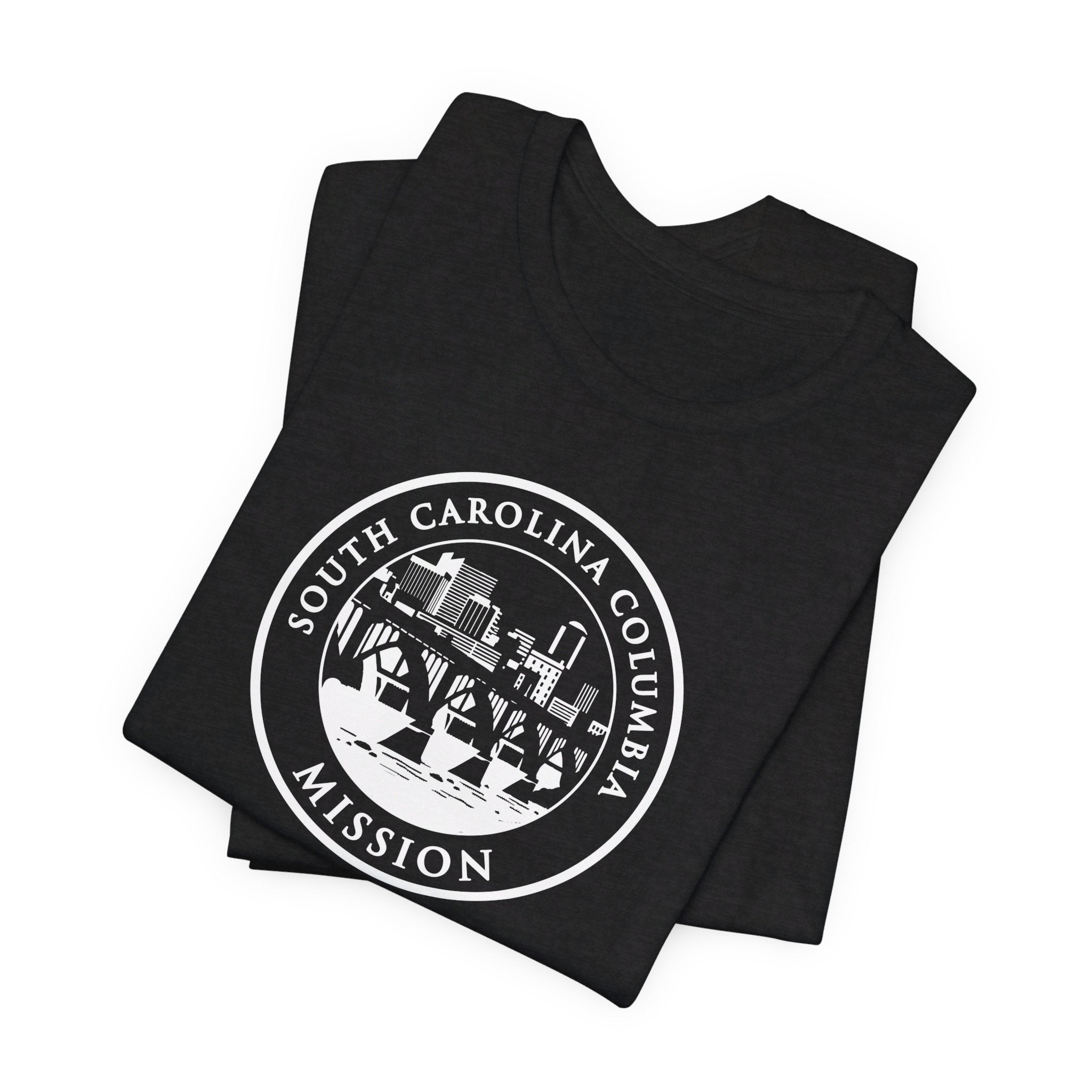 South Carolina Columbia Mission Circular Monochrome Logo T-Shirt - Mission Wishlist - LDS Missionary Gift Store