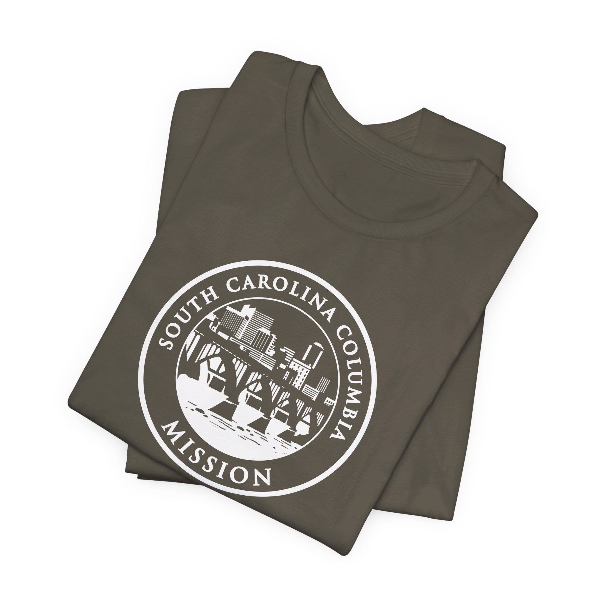 South Carolina Columbia Mission Circular Monochrome Logo T-Shirt - Mission Wishlist - LDS Missionary Gift Store