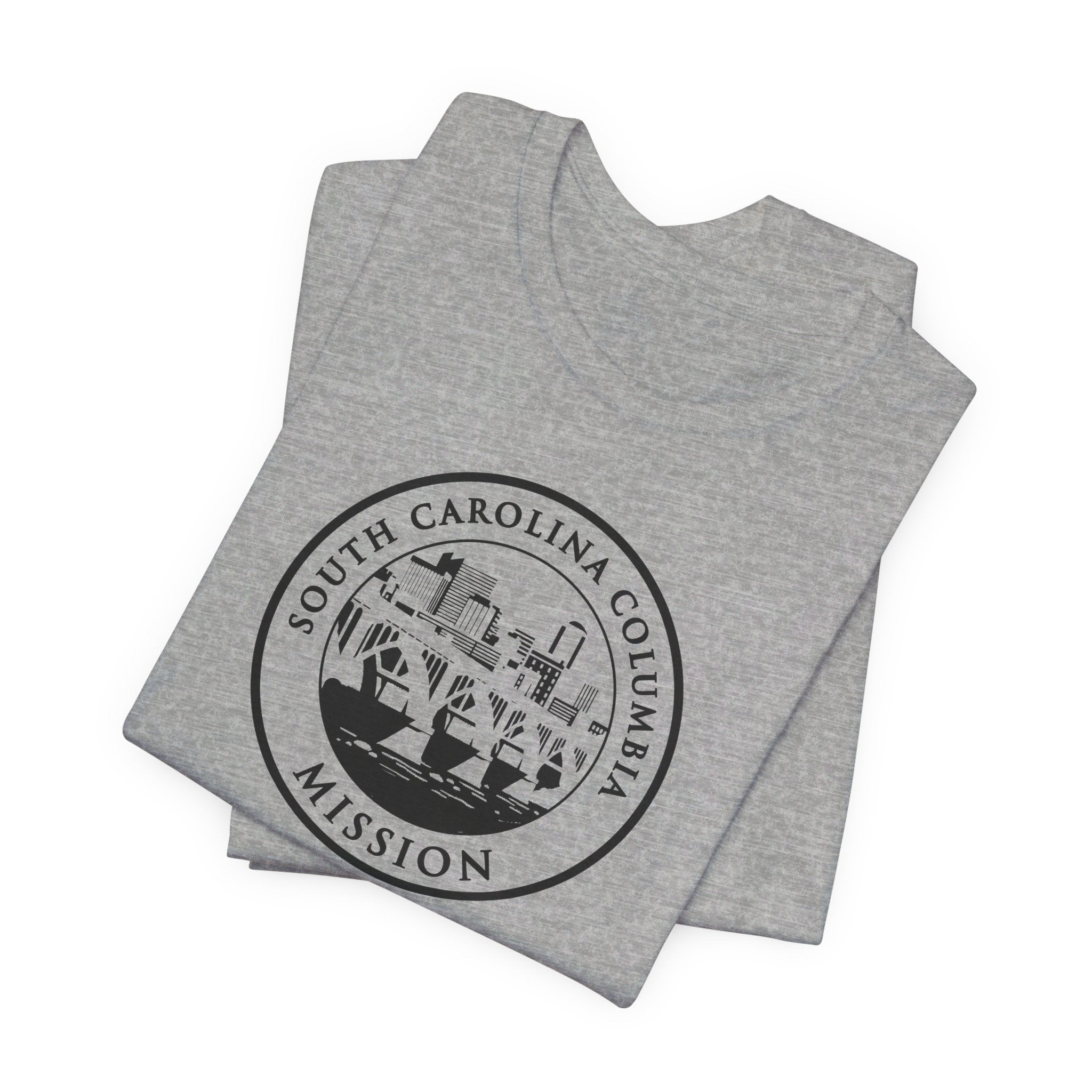 South Carolina Columbia Mission Circular Monochrome Logo T-Shirt - Mission Wishlist - LDS Missionary Gift Store
