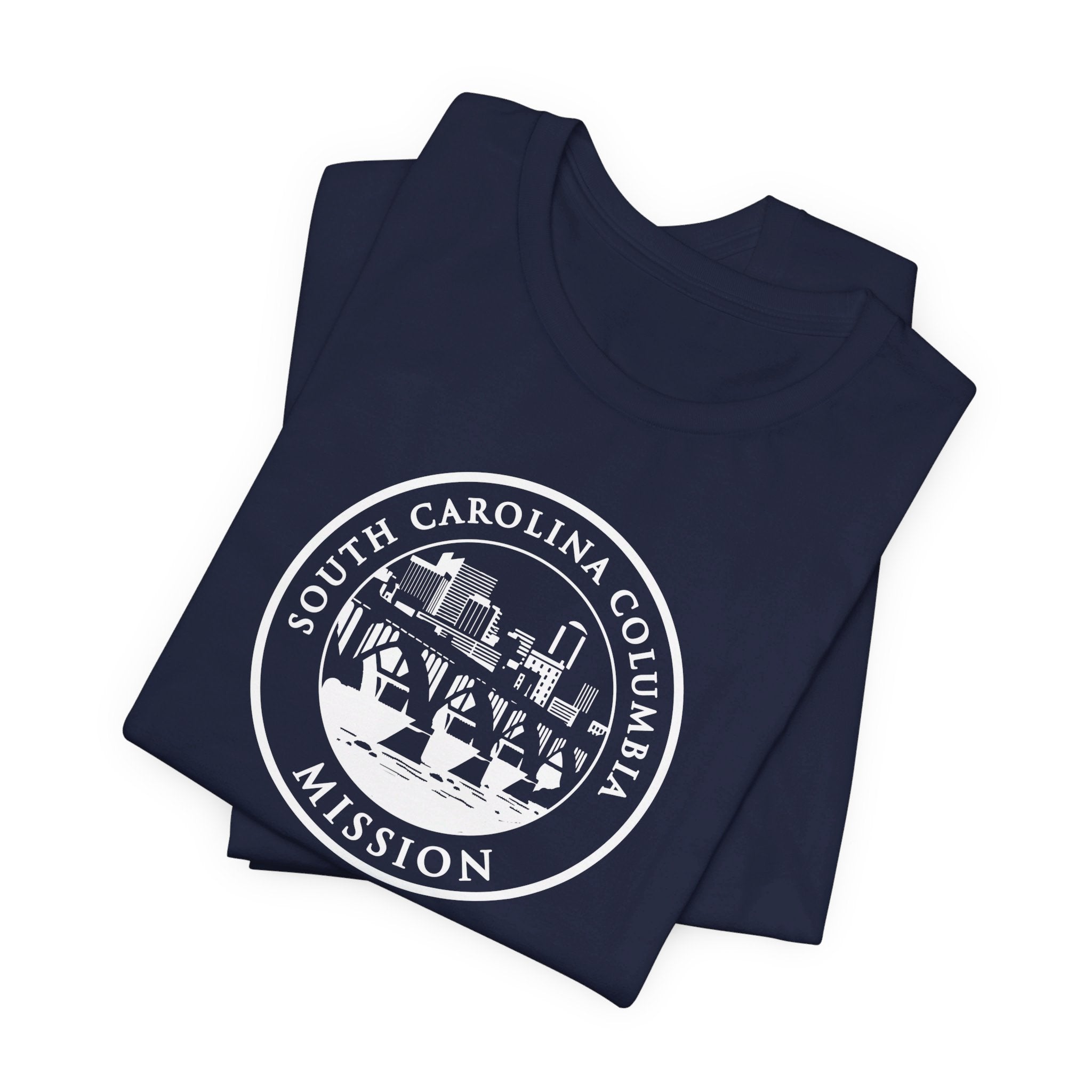 South Carolina Columbia Mission Circular Monochrome Logo T-Shirt - Mission Wishlist - LDS Missionary Gift Store