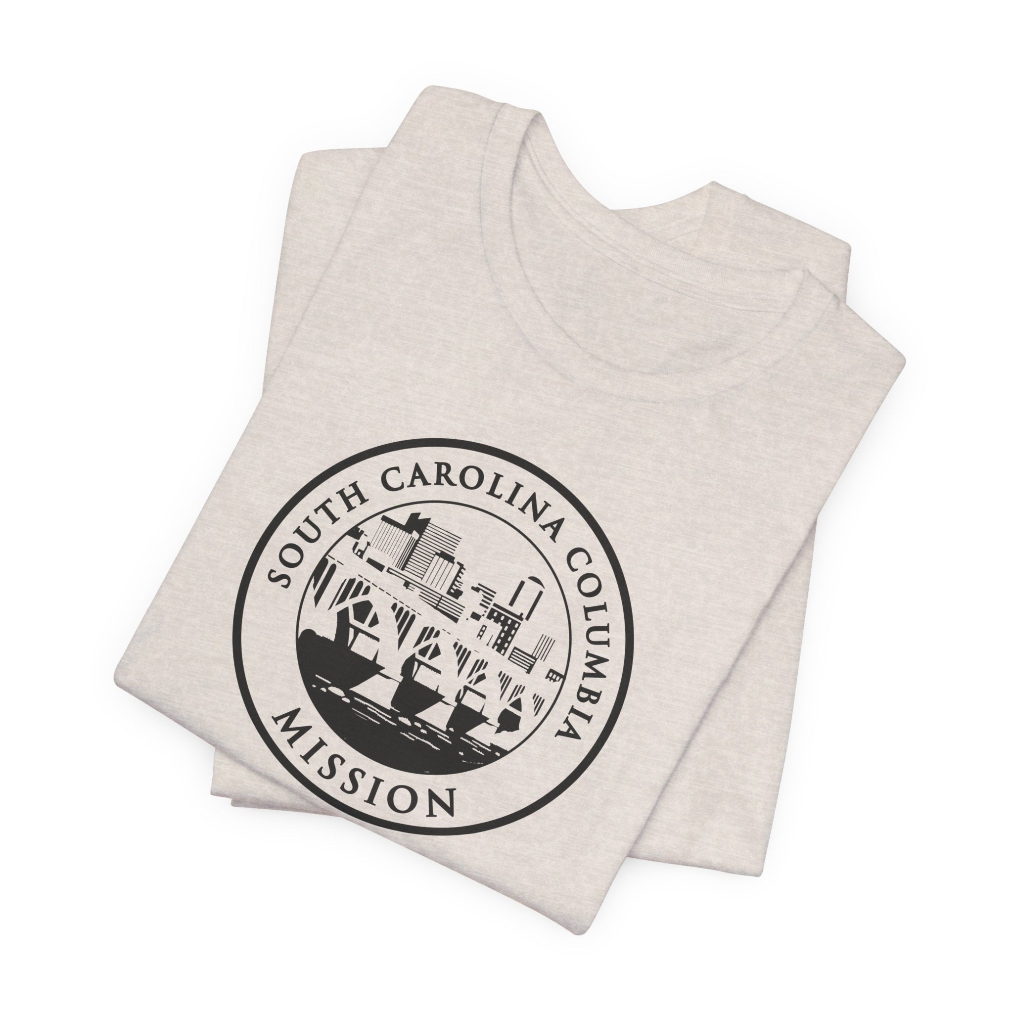 South Carolina Columbia Mission Circular Monochrome Logo T-Shirt - Mission Wishlist - LDS Missionary Gift Store