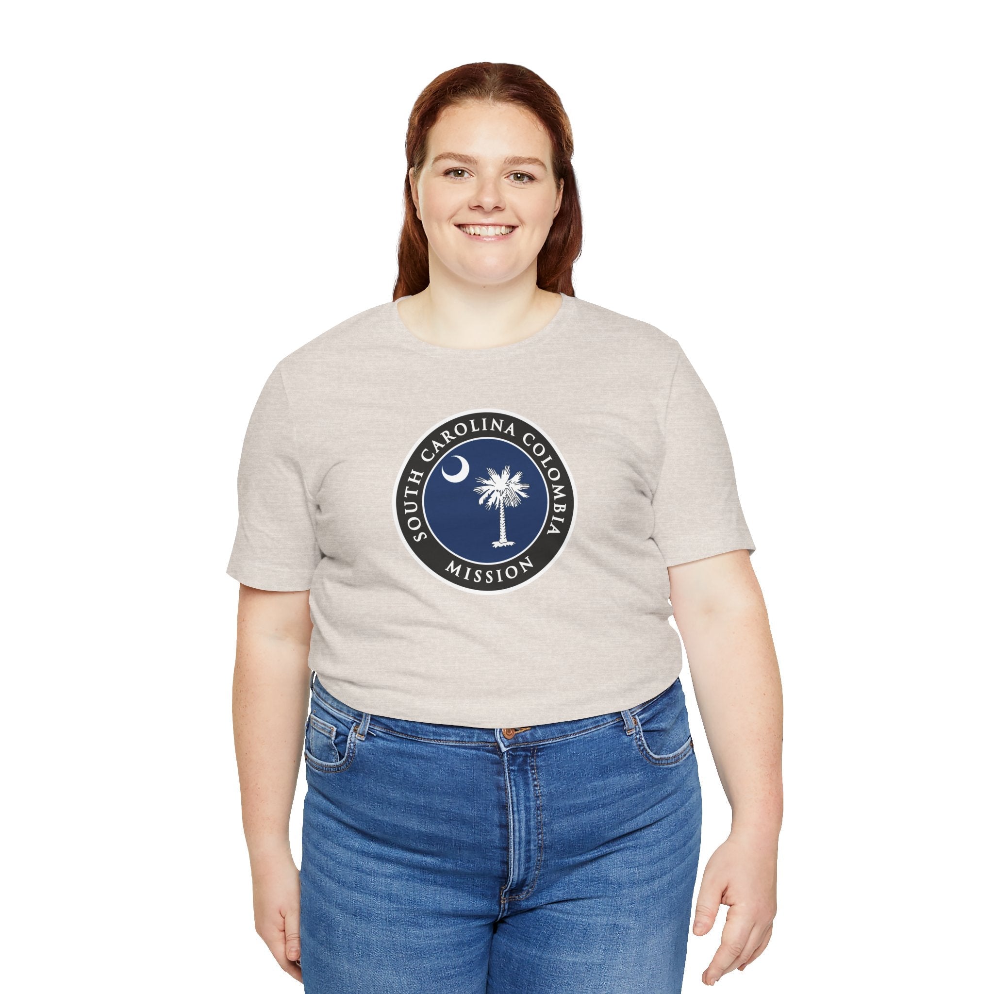 South Carolina Columbia Mission State Flag Logo (Black Border) T-shirt - Mission Wishlist - LDS Missionary Gift Store