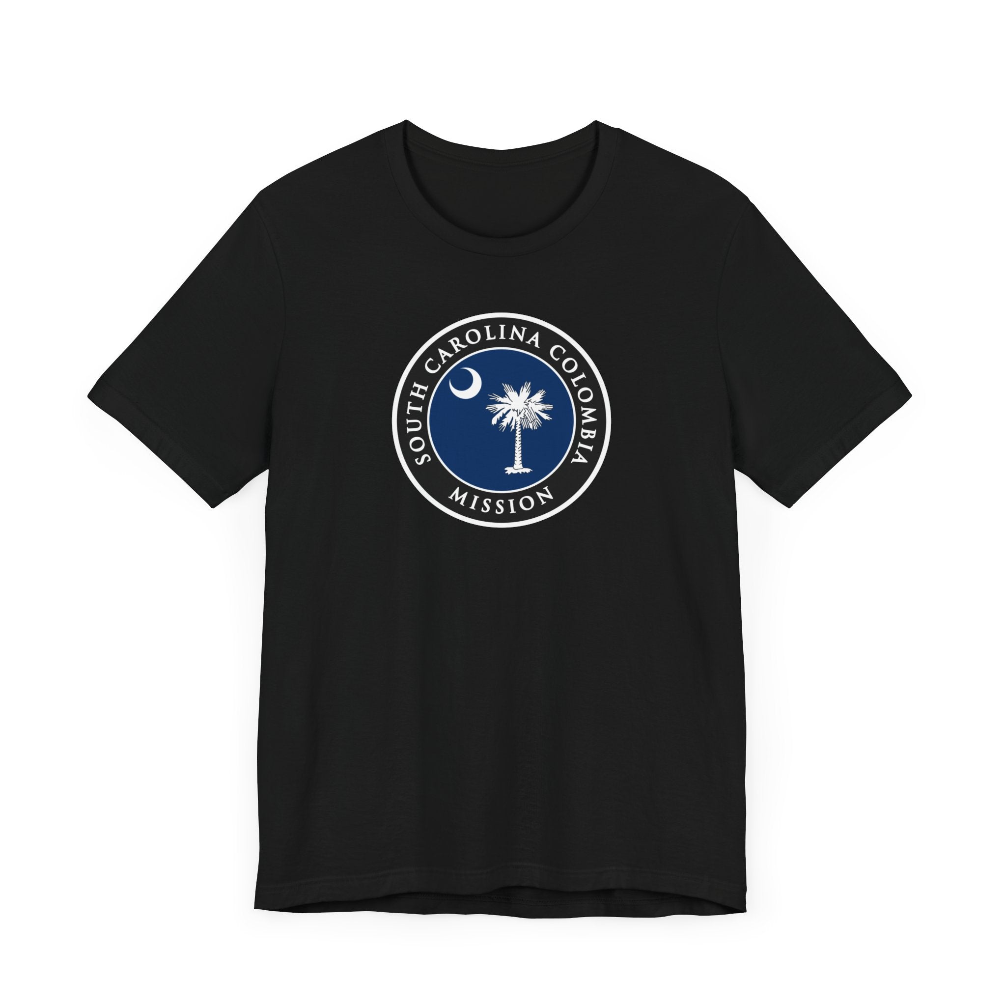 South Carolina Columbia Mission State Flag Logo (Black Border) T-shirt - Mission Wishlist - LDS Missionary Gift Store