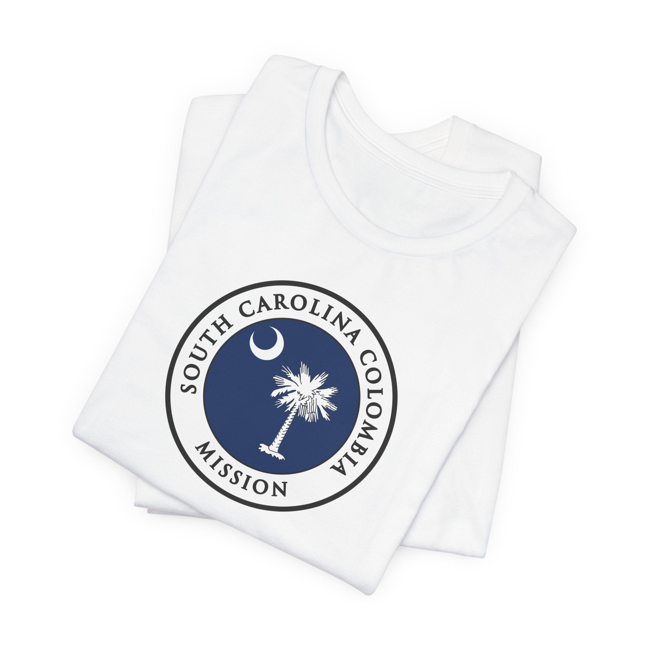 South Carolina Columbia Mission State Flag Logo (White Border) T-shirt - Mission Wishlist - LDS Missionary Gift Store