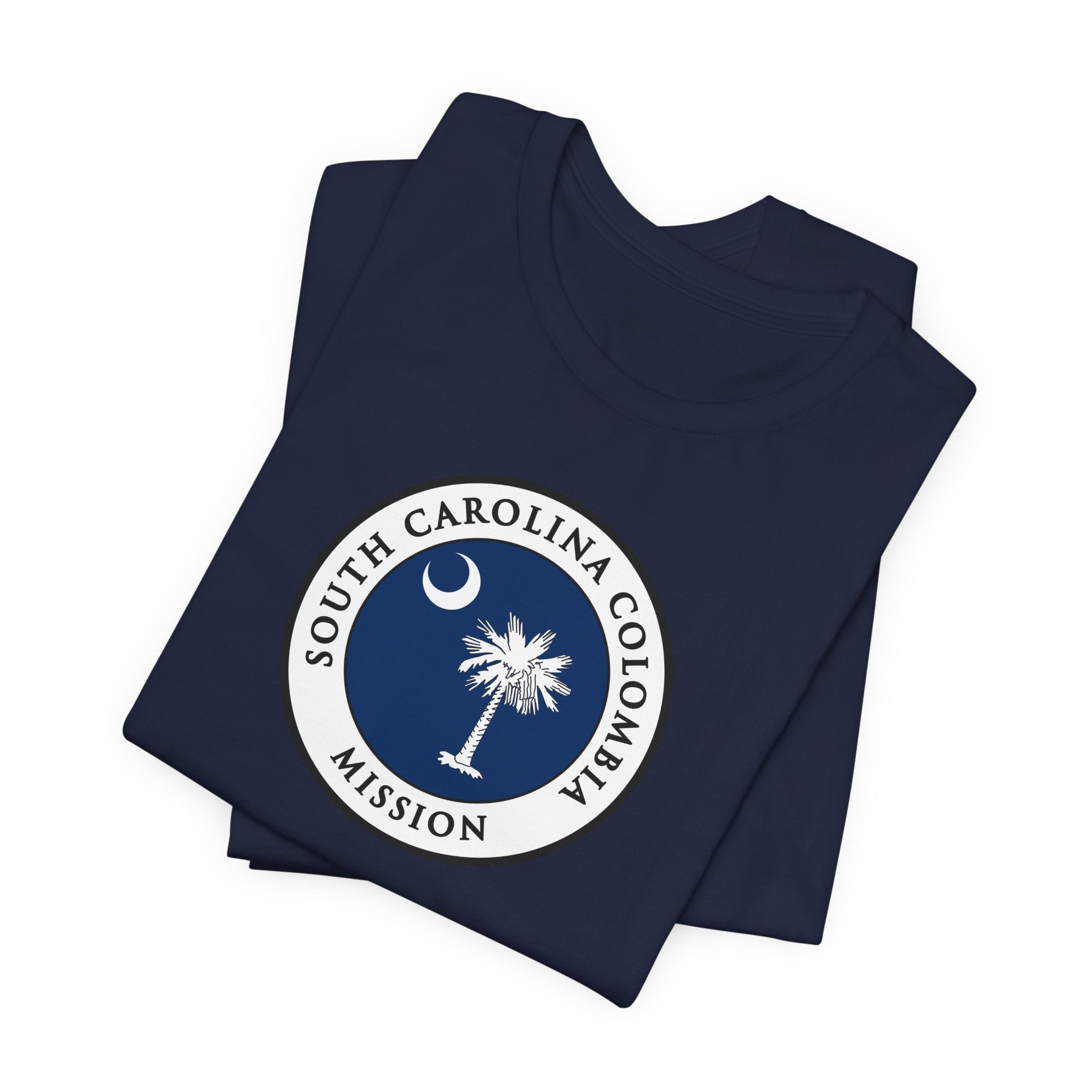 South Carolina Columbia Mission State Flag Logo (White Border) T-shirt - Mission Wishlist - LDS Missionary Gift Store
