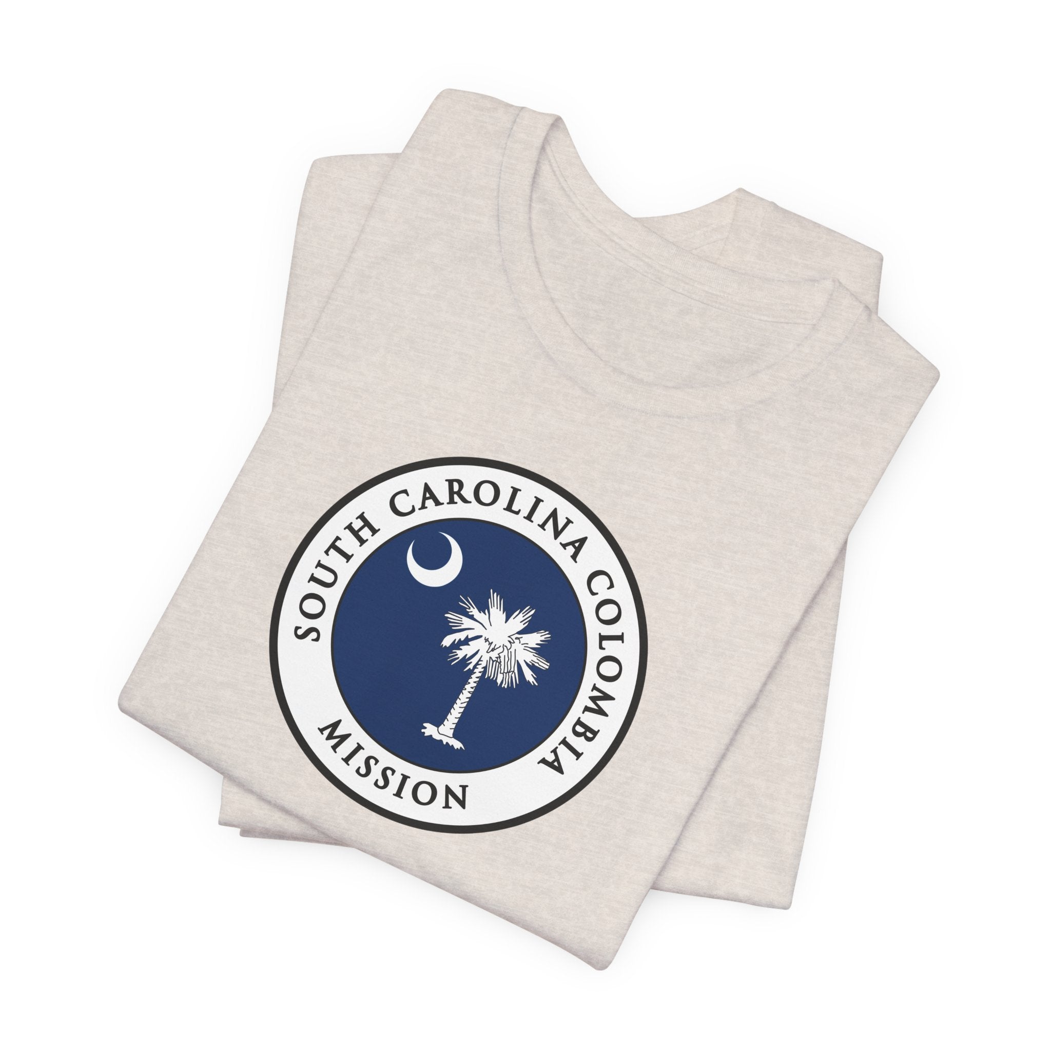 South Carolina Columbia Mission State Flag Logo (White Border) T-shirt - Mission Wishlist - LDS Missionary Gift Store