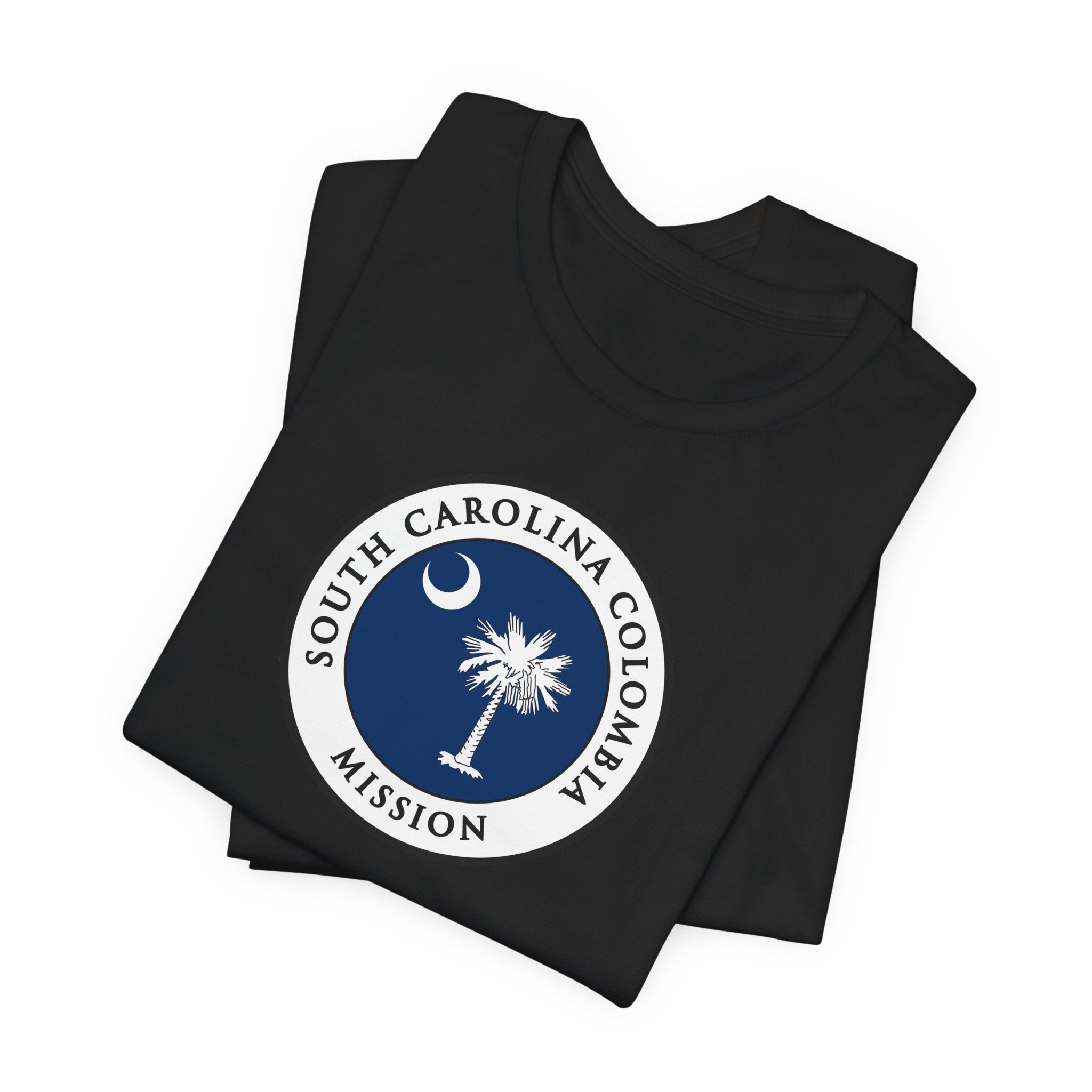 South Carolina Columbia Mission State Flag Logo (White Border) T-shirt - Mission Wishlist - LDS Missionary Gift Store