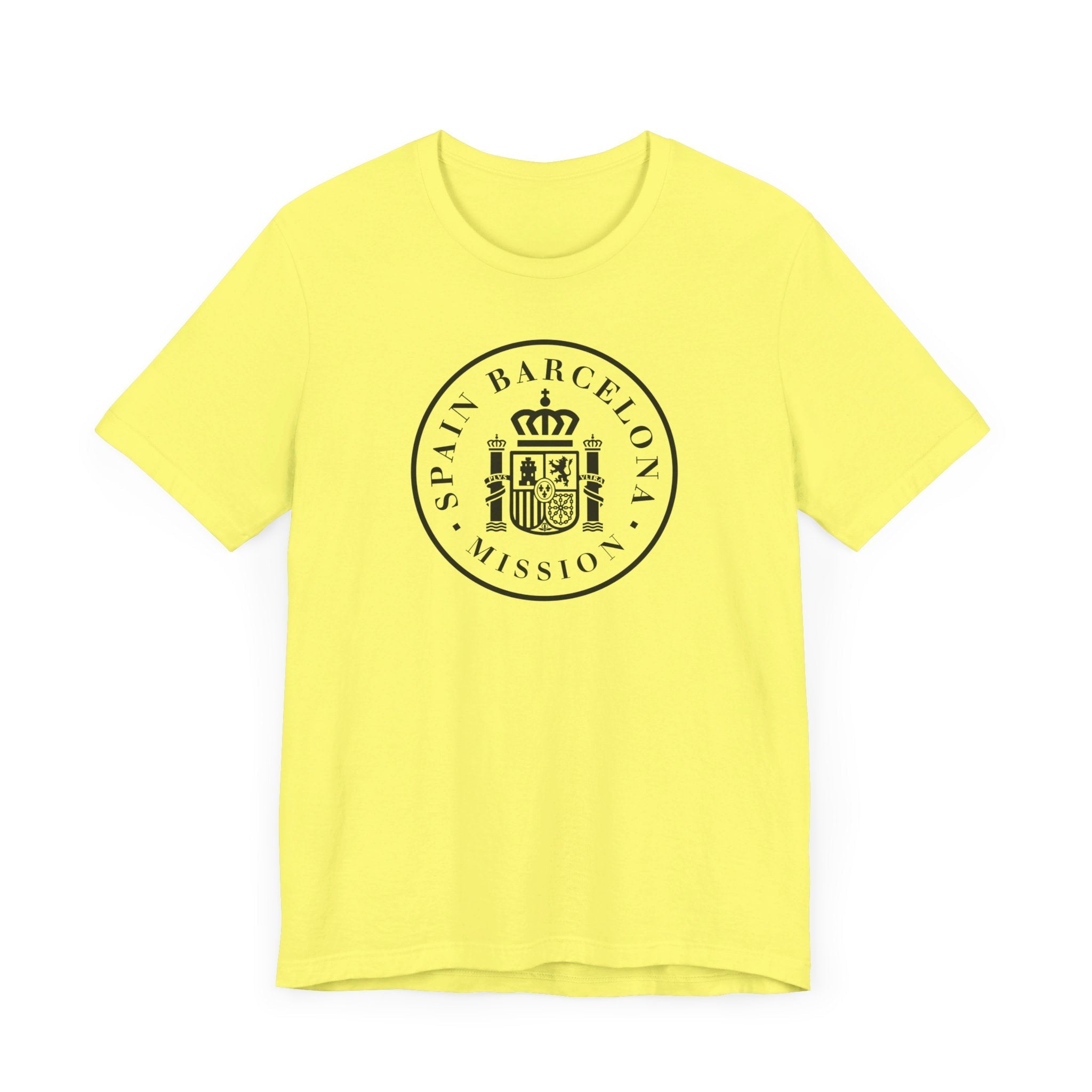 Spain Barcelona Mission Circular Monochrome Logo T-Shirt - Mission Wishlist - LDS Missionary Gift Store