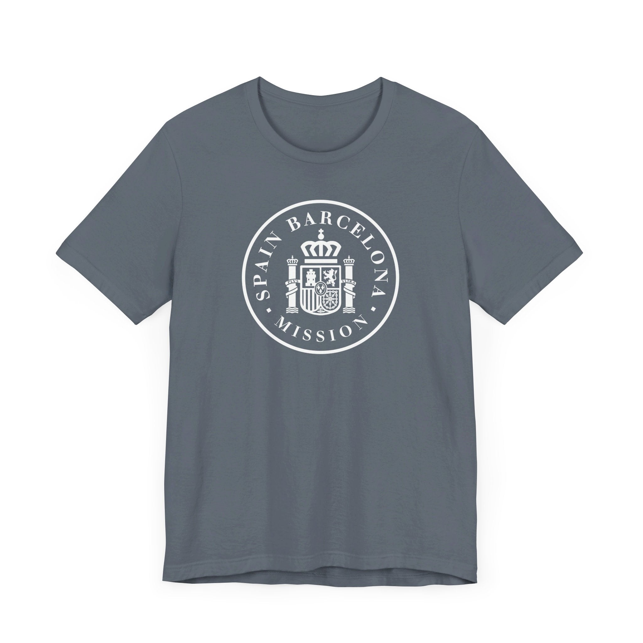 Spain Barcelona Mission Circular Monochrome Logo T-Shirt - Mission Wishlist - LDS Missionary Gift Store