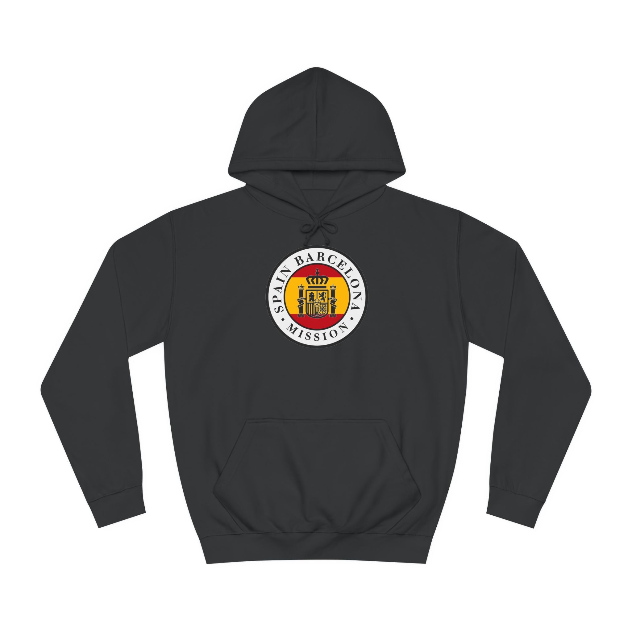 Spain Barcelona Mission Flag Logo (White Border) College Hoodie - Mission Wishlist - LDS Missionary Gift Store