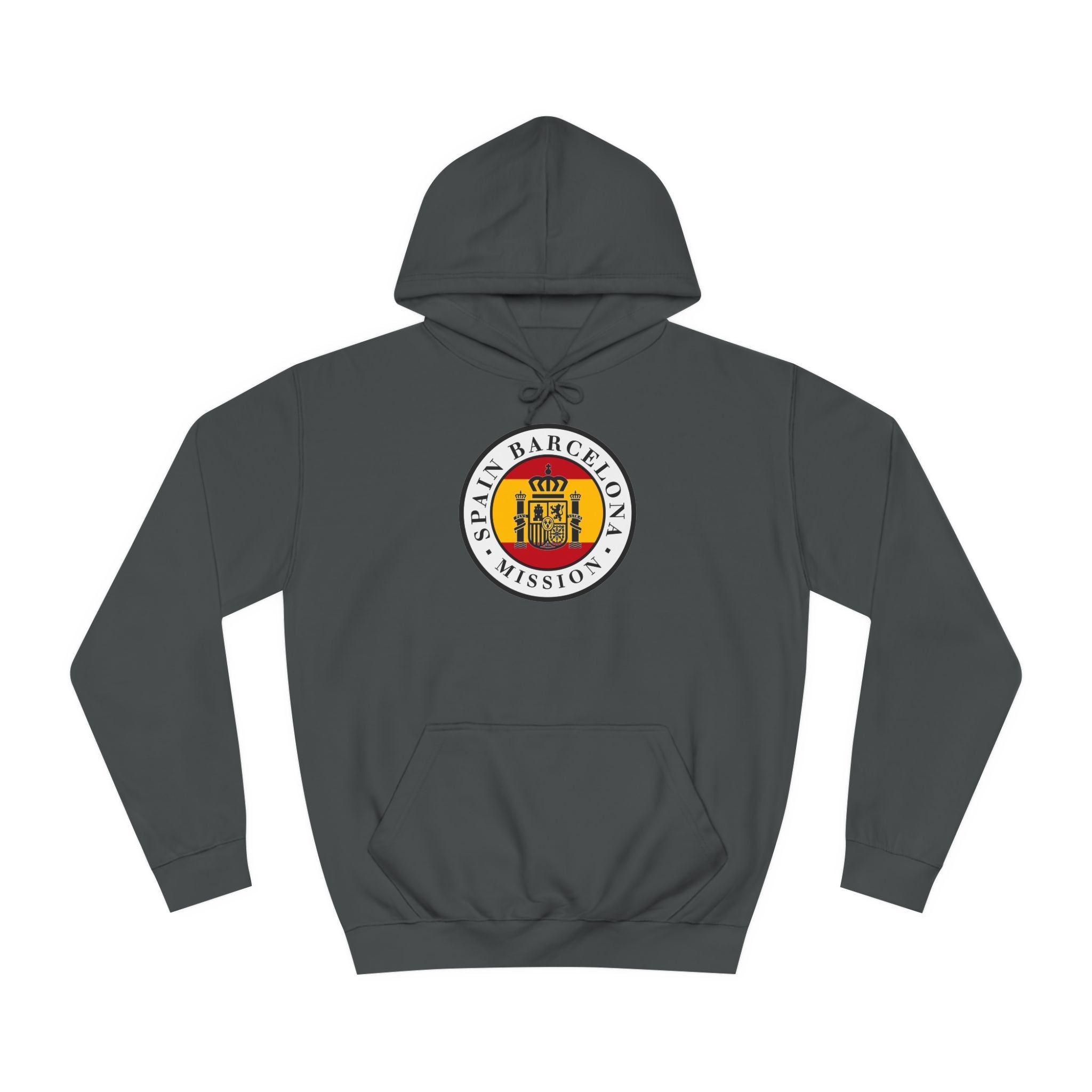 Spain Barcelona Mission Flag Logo (White Border) College Hoodie - Mission Wishlist - LDS Missionary Gift Store