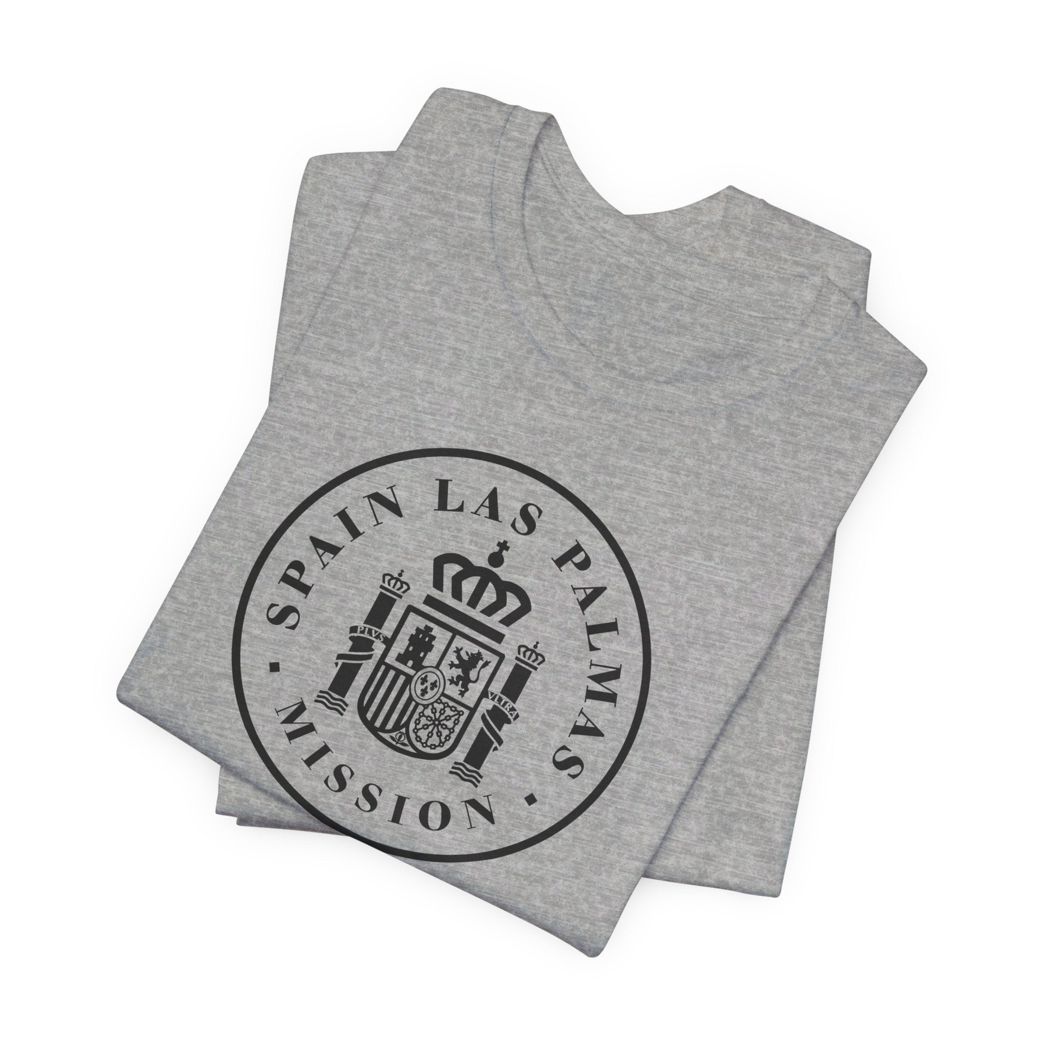 Spain Las Palmas Mission Circular Monochrome Logo T-Shirt - Mission Wishlist - LDS Missionary Gift Store