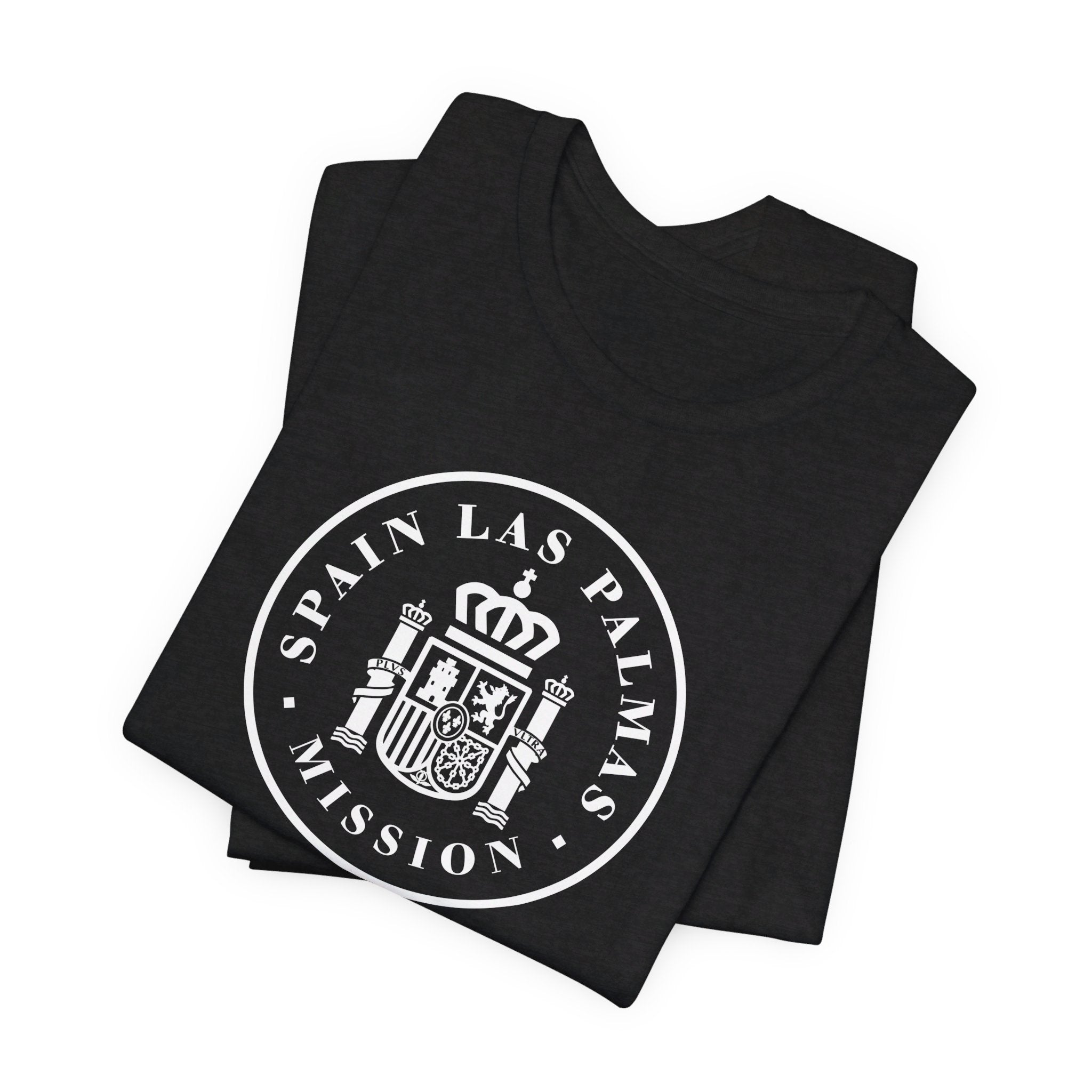 Spain Las Palmas Mission Circular Monochrome Logo T-Shirt - Mission Wishlist - LDS Missionary Gift Store