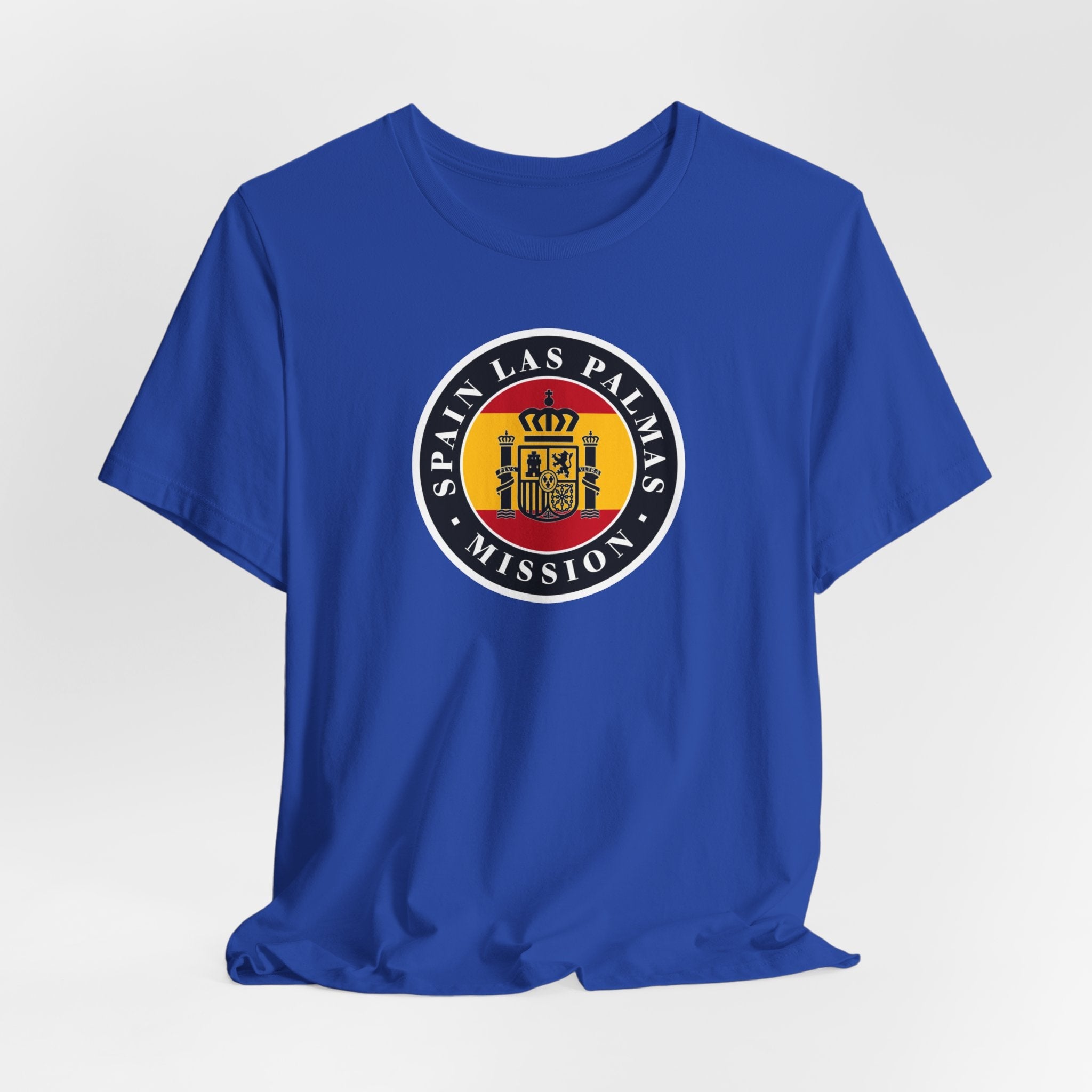 Spain Las Palmas Mission Flag Logo (Black Border) T-shirt - Mission Wishlist - LDS Missionary Gift Store