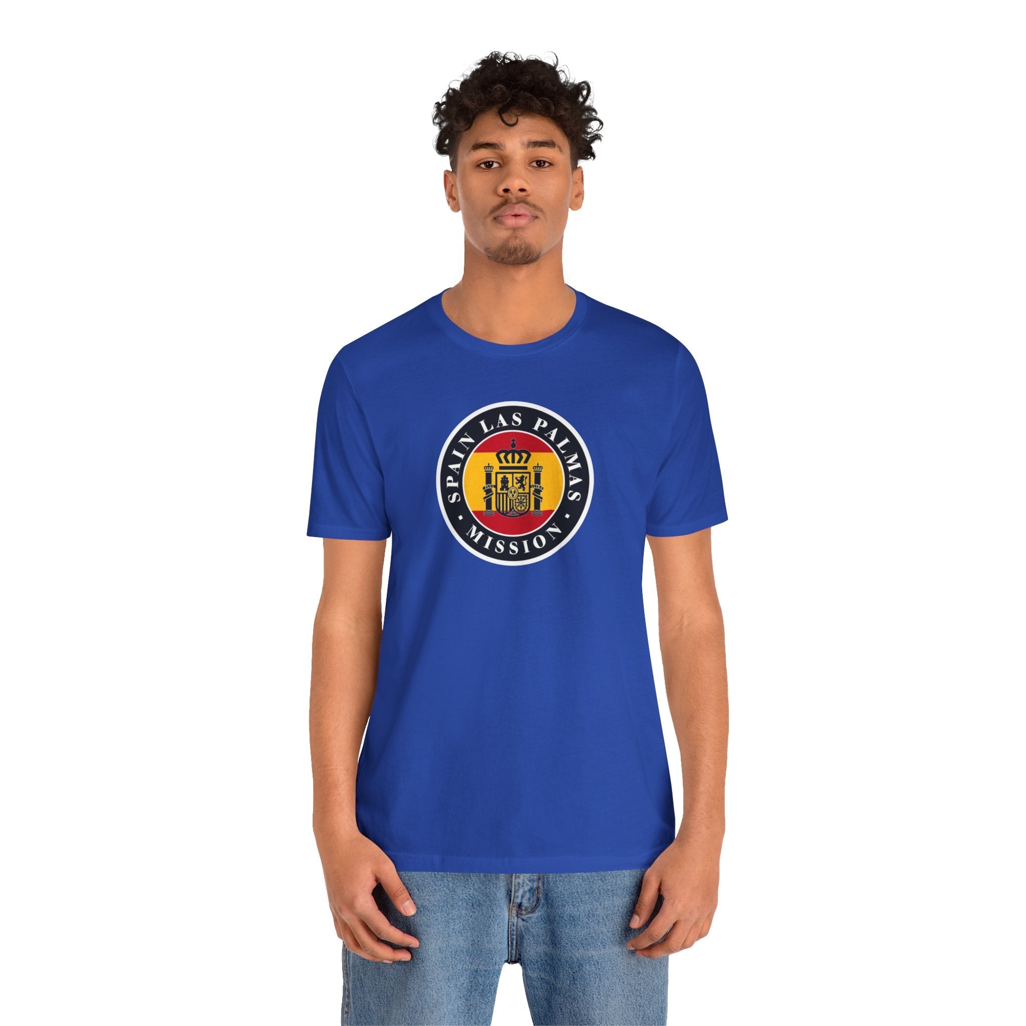 Spain Las Palmas Mission Flag Logo (Black Border) T-shirt - Mission Wishlist - LDS Missionary Gift Store