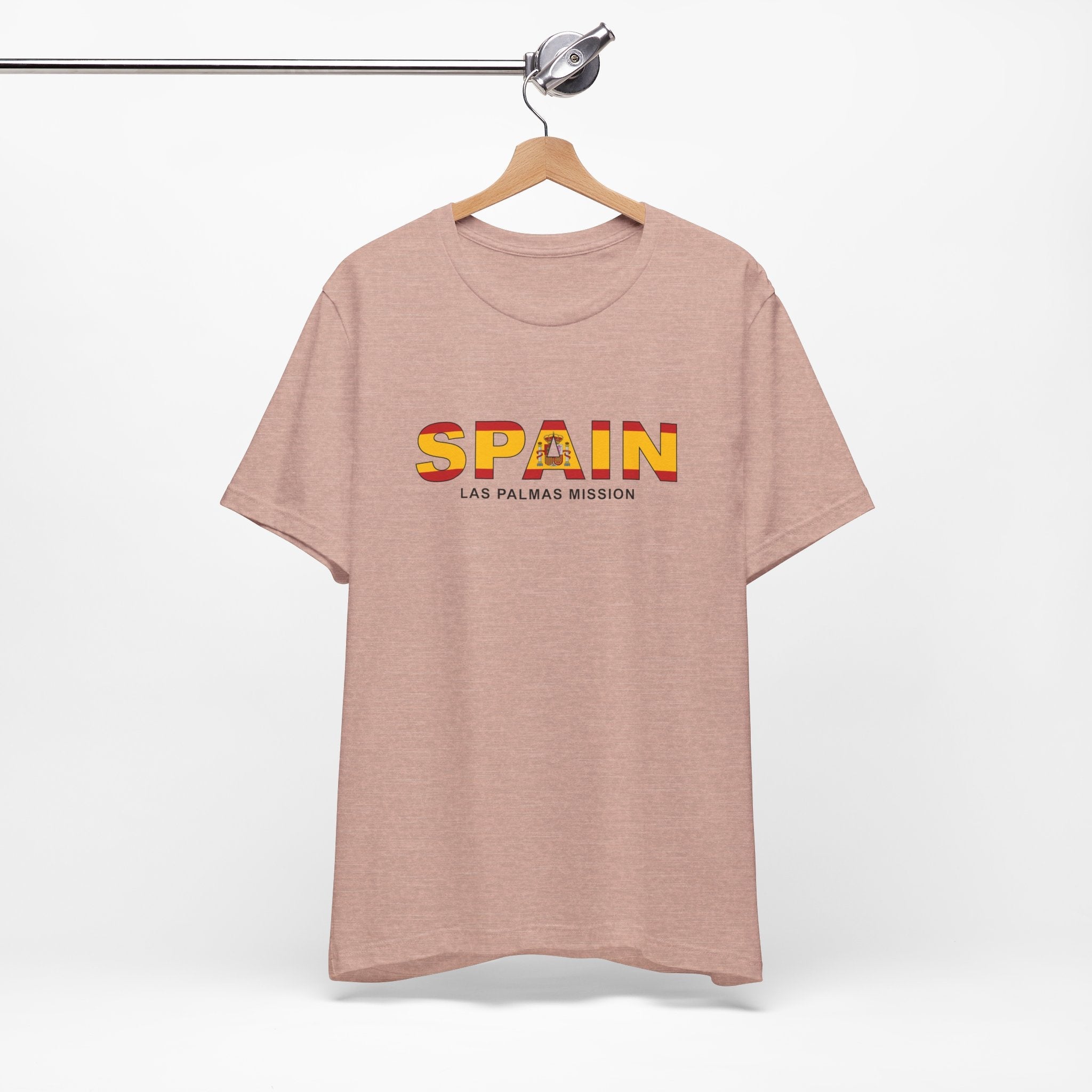 Spain Las Palmas Mission Flag Title T-shirt - Mission Wishlist - LDS Missionary Gift Store