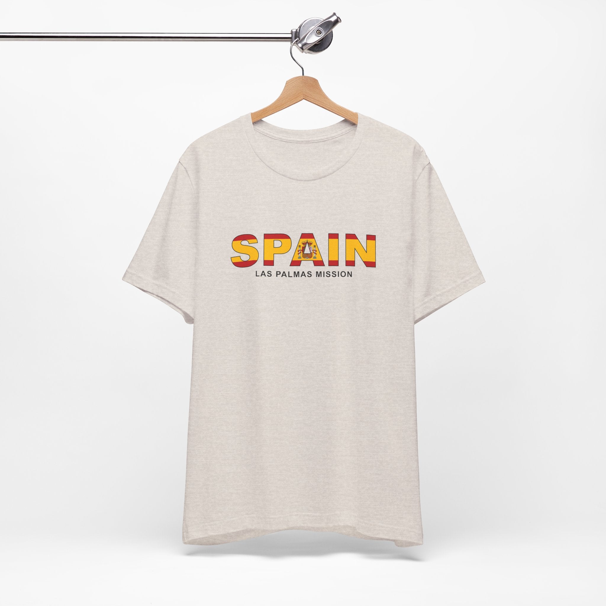 Spain Las Palmas Mission Flag Title T-shirt - Mission Wishlist - LDS Missionary Gift Store