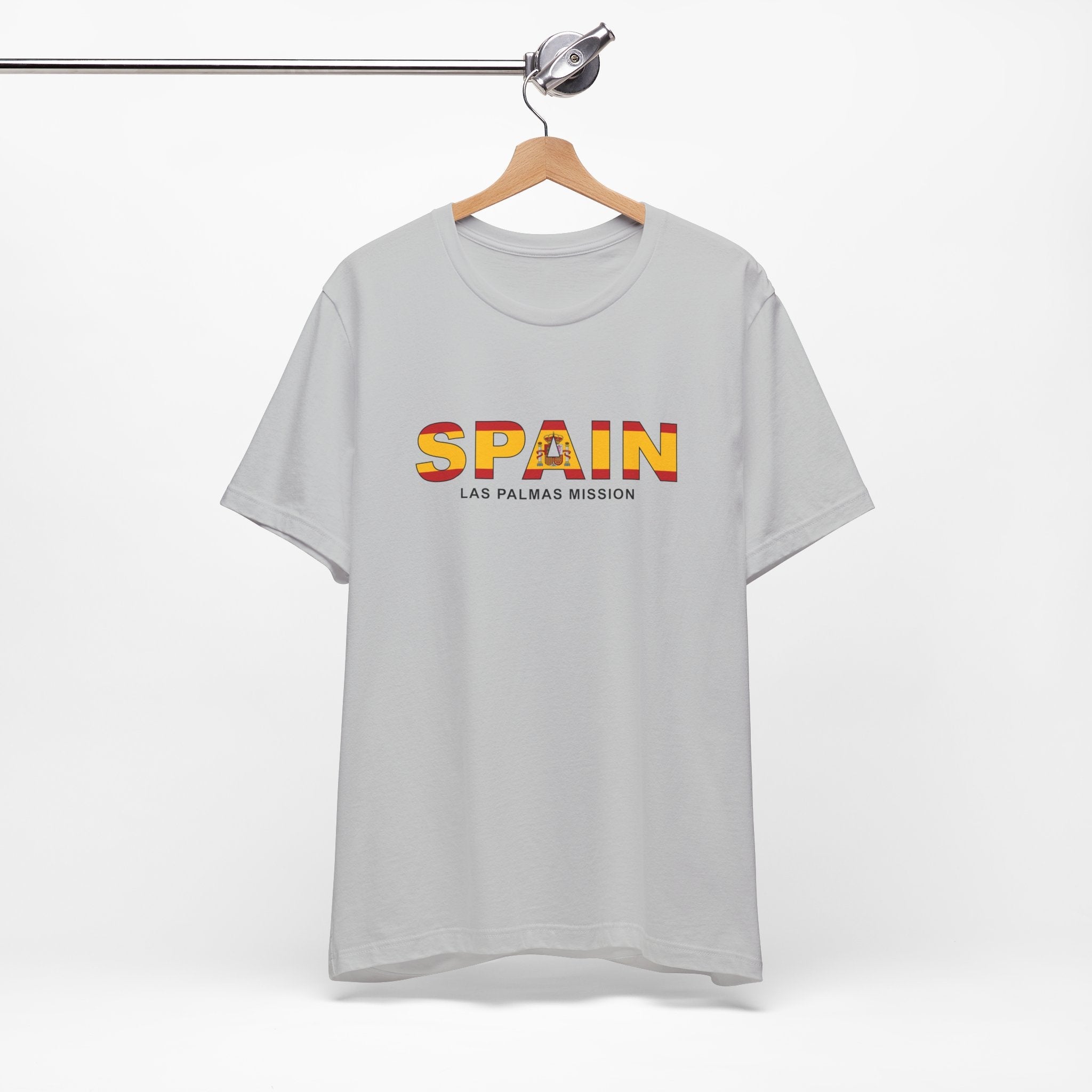 Spain Las Palmas Mission Flag Title T-shirt - Mission Wishlist - LDS Missionary Gift Store
