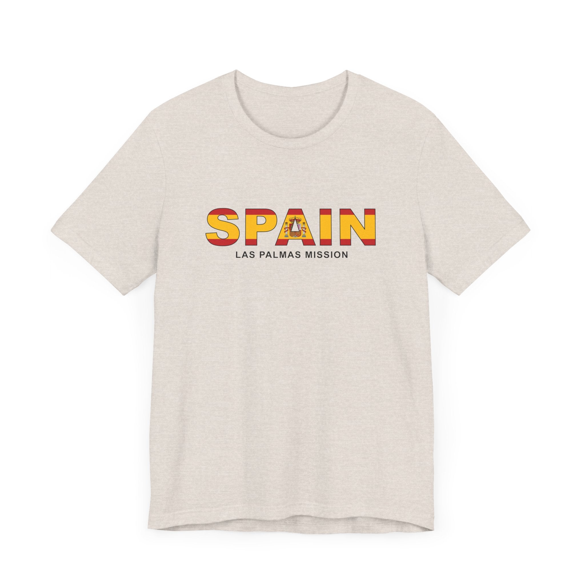 Spain Las Palmas Mission Flag Title T-shirt - Mission Wishlist - LDS Missionary Gift Store