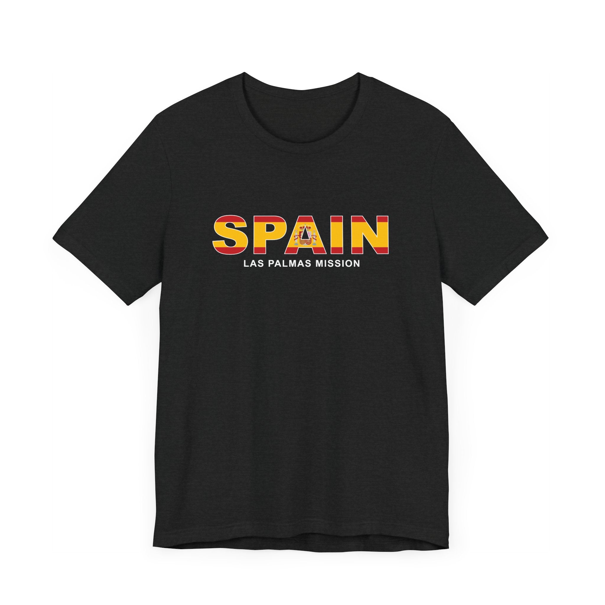 Spain Las Palmas Mission Flag Title T-shirt - Mission Wishlist - LDS Missionary Gift Store