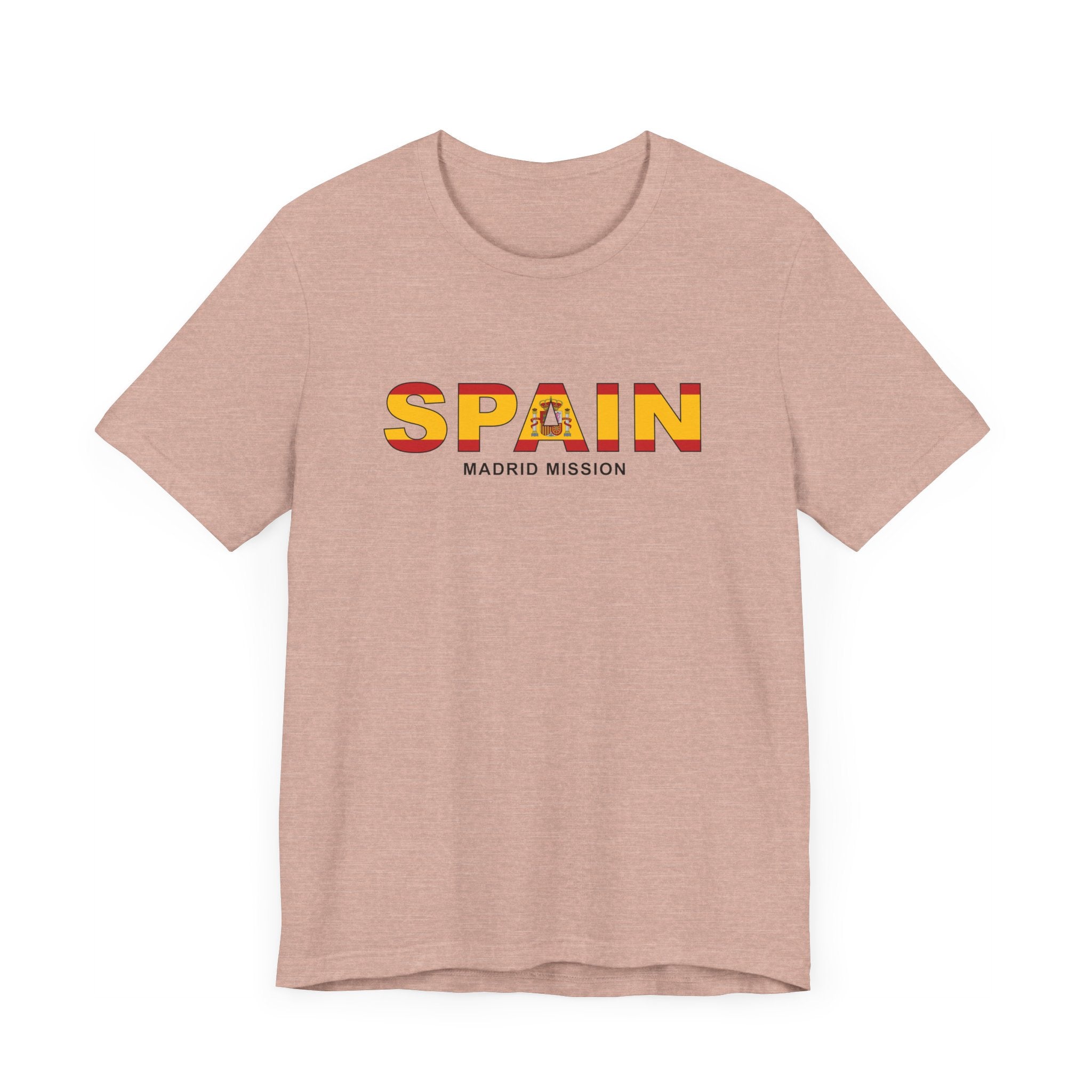 Spain Madrid Mission Flag Title T-shirt - Mission Wishlist - LDS Missionary Gift Store