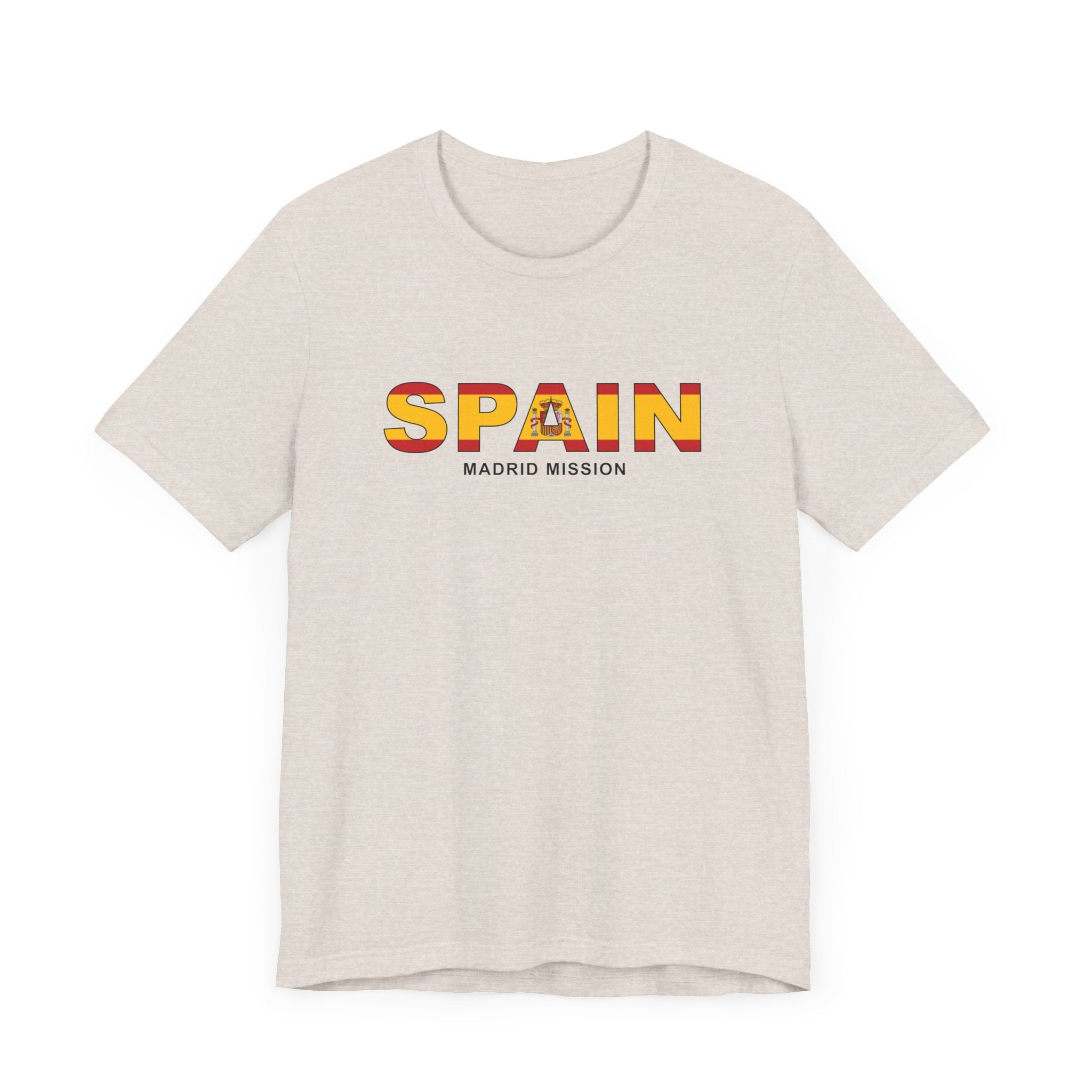 Spain Madrid Mission Flag Title T-shirt - Mission Wishlist - LDS Missionary Gift Store