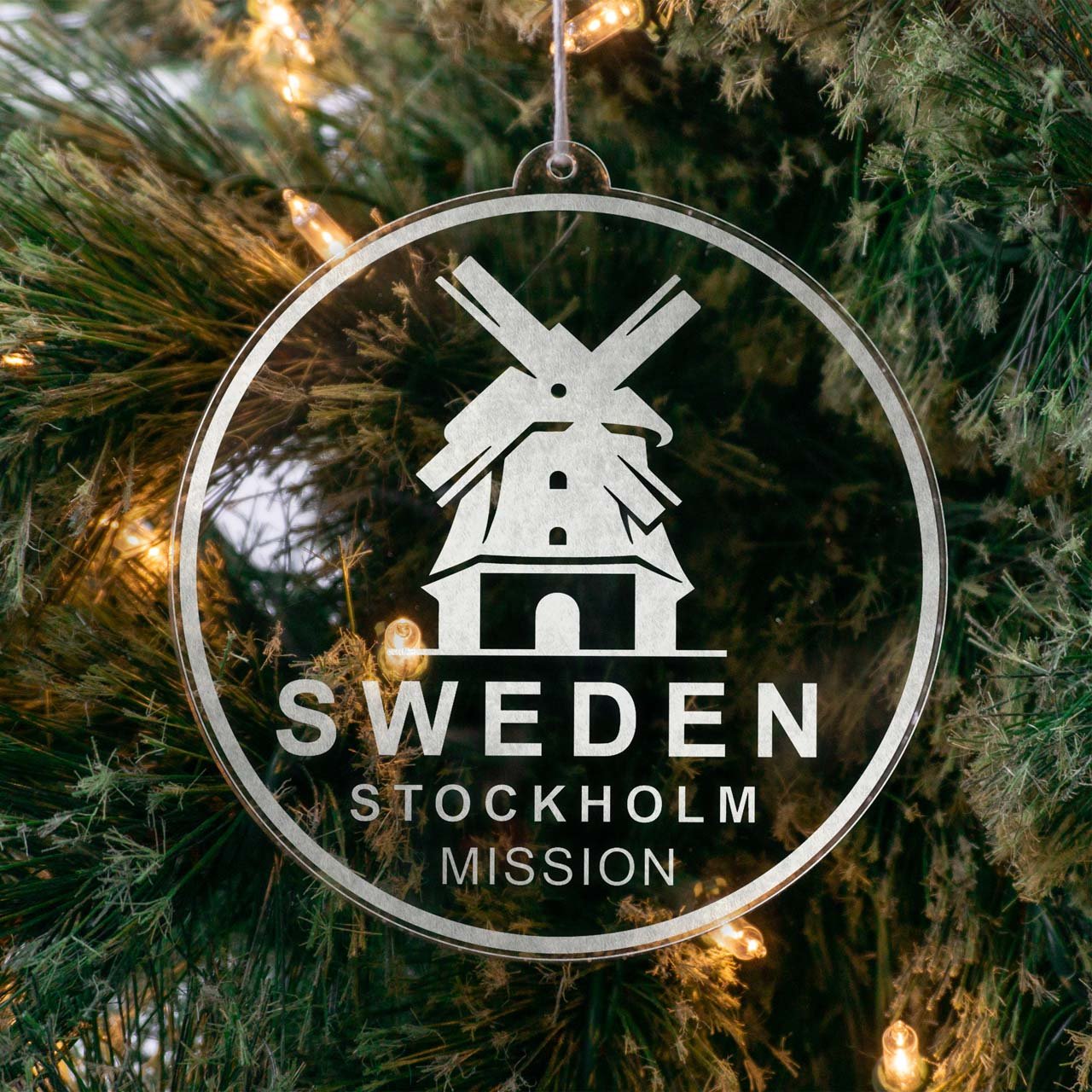 Sweden Stockholm Mission Christmas Ornament - Latter-Day Saint LDS Missionary Gift - Book of Mormon