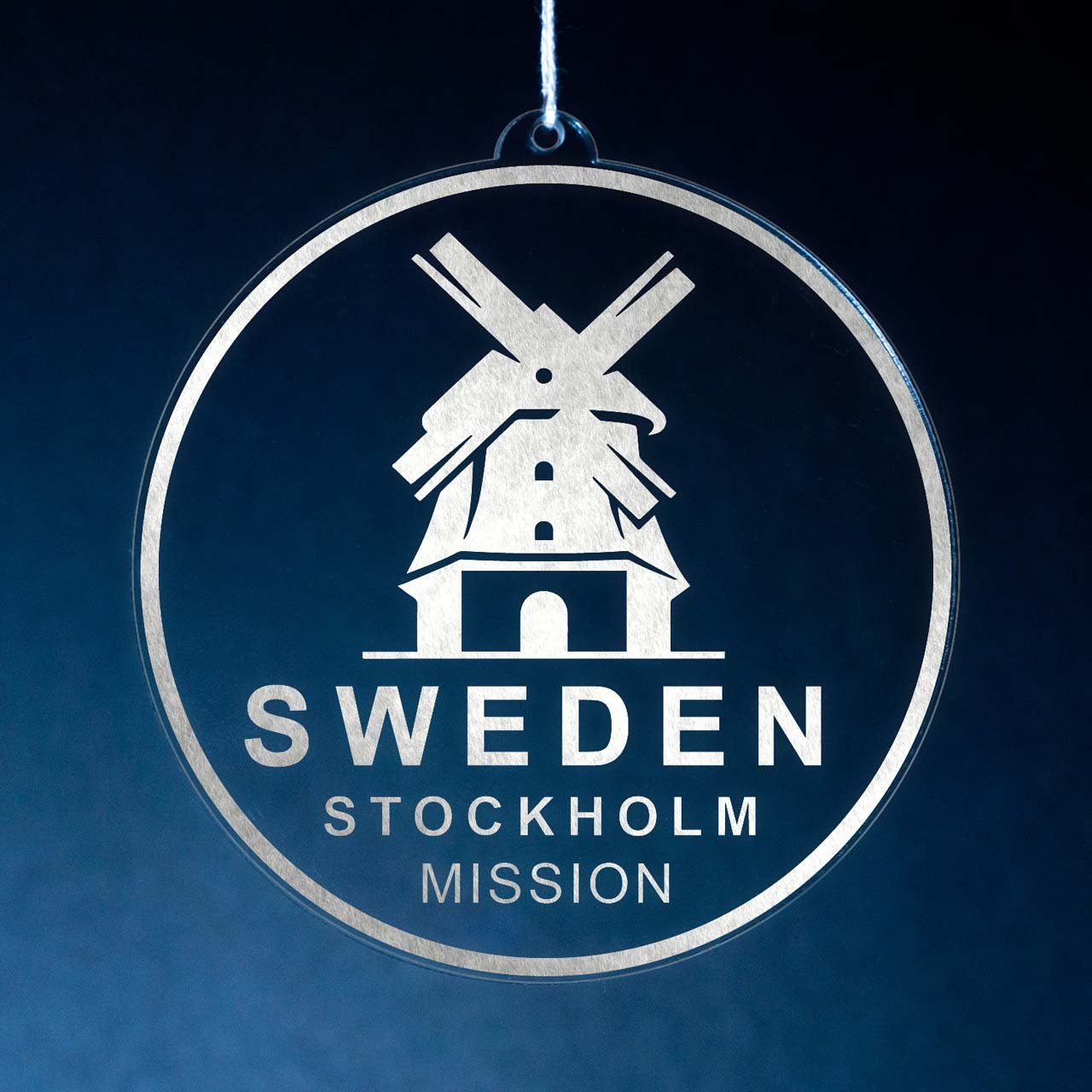 Sweden Stockholm Mission Christmas Ornament - Latter-Day Saint LDS Missionary Gift - Book of Mormon