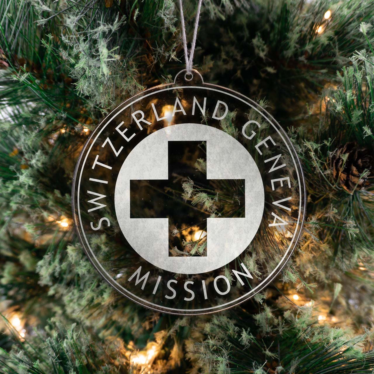 Switzerland Geneva Mission Christmas Ornament - Latter-Day Saint LDS Missionary Gift - Book of Mormon