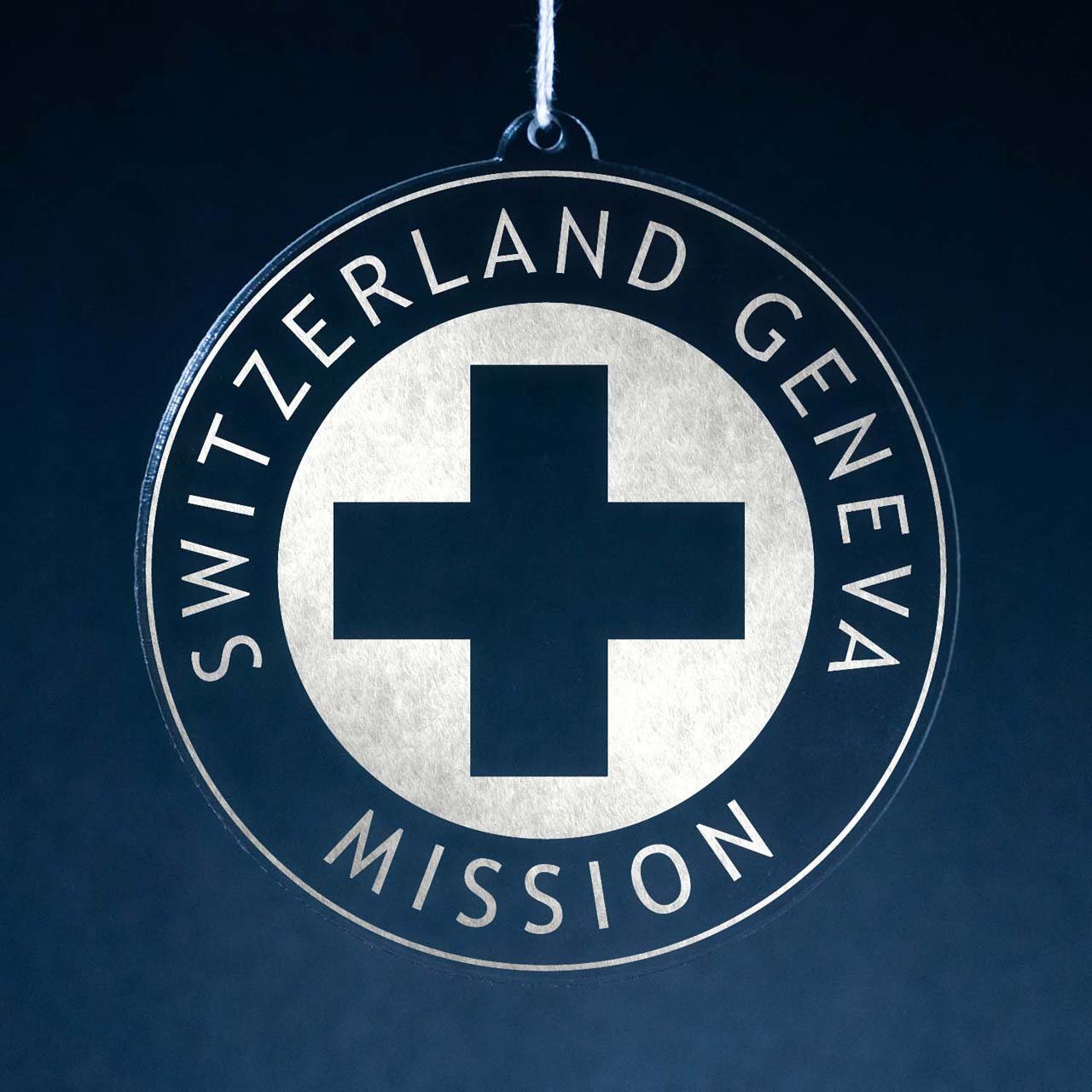 Switzerland Geneva Mission Christmas Ornament - Latter-Day Saint LDS Missionary Gift - Book of Mormon