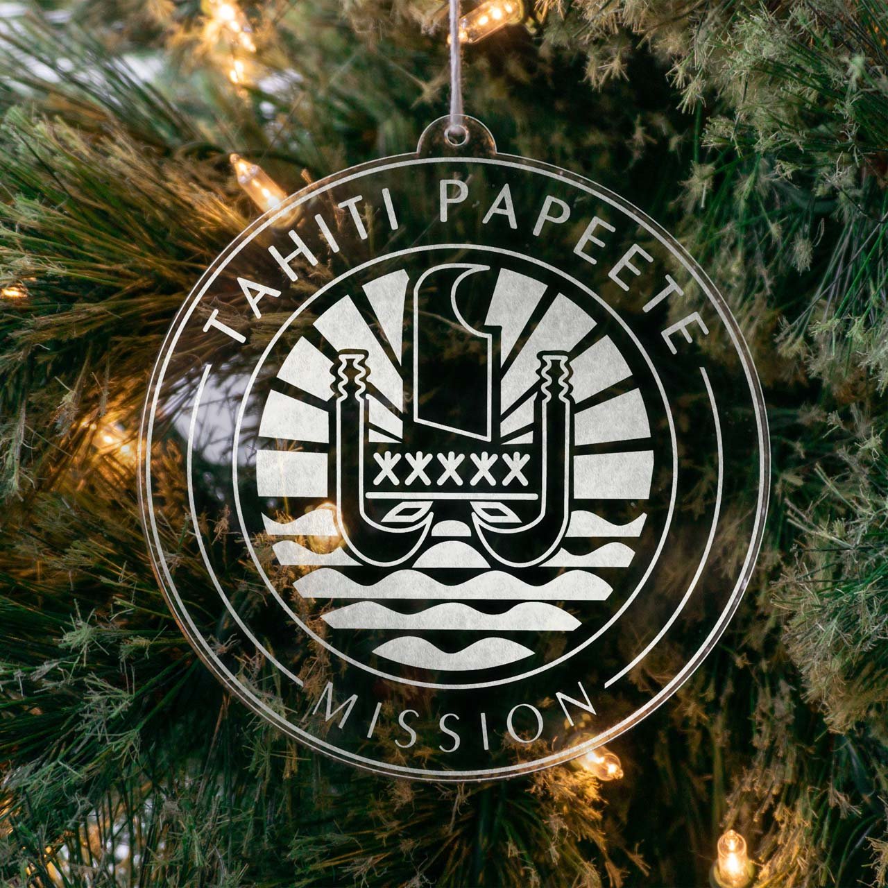 Tahiti Papeete Mission Christmas Ornament - Latter-Day Saint LDS Missionary Gift - Book of Mormon