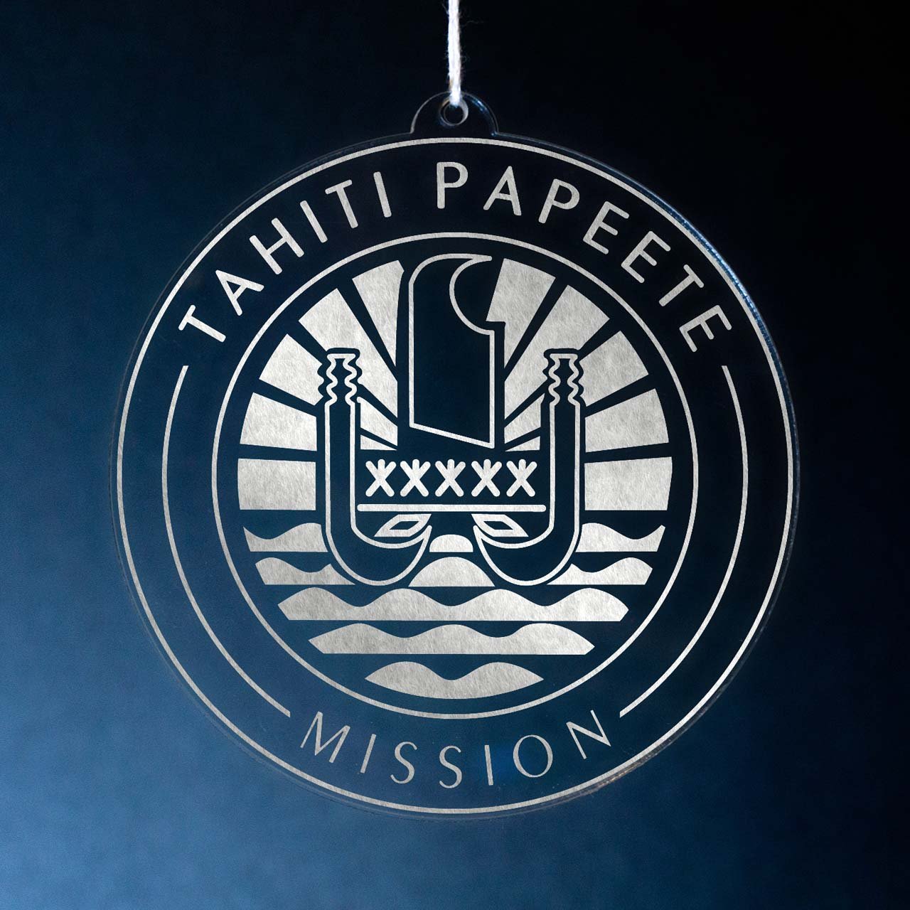 Tahiti Papeete Mission Christmas Ornament - Latter-Day Saint LDS Missionary Gift - Book of Mormon