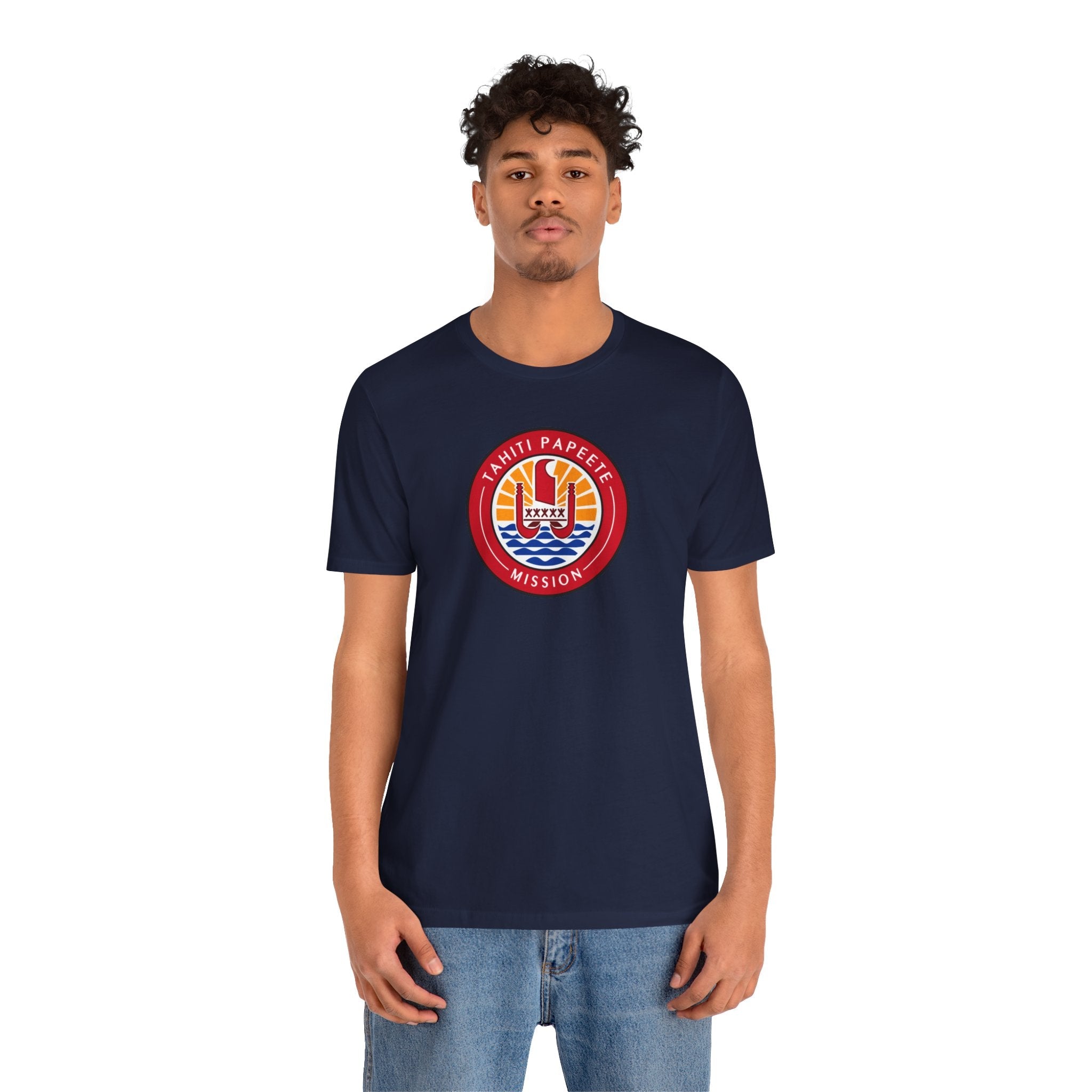 Tahiti Papeete Mission Flag Logo T-shirt - Latter-Day Saint LDS Missionary Gift - Book of Mormon