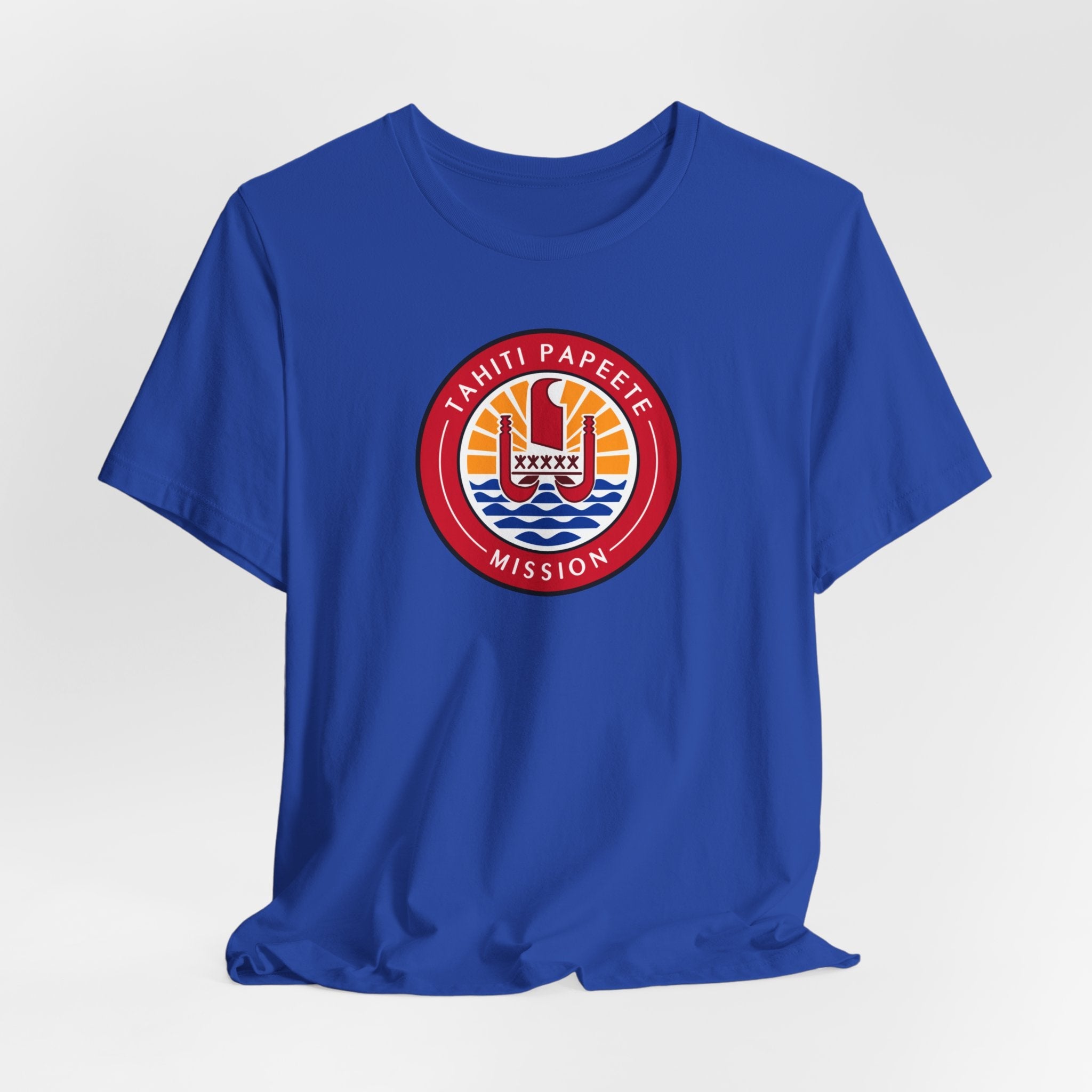 Tahiti Papeete Mission Flag Logo T-shirt - Latter-Day Saint LDS Missionary Gift - Book of Mormon