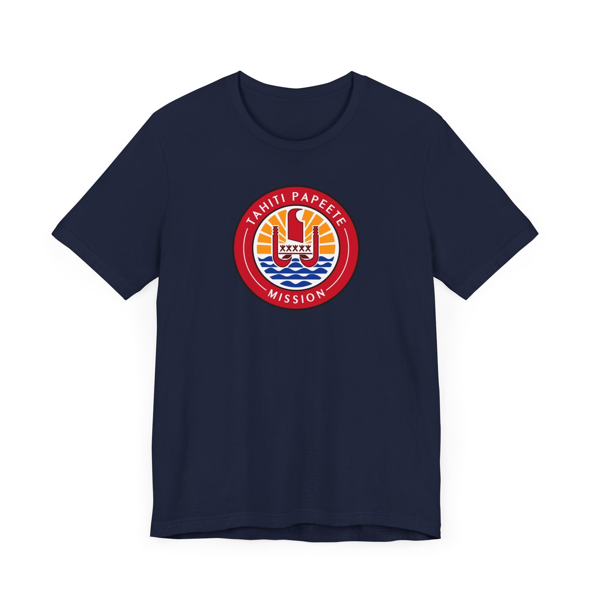 Tahiti Papeete Mission Flag Logo T-shirt - Latter-Day Saint LDS Missionary Gift - Book of Mormon