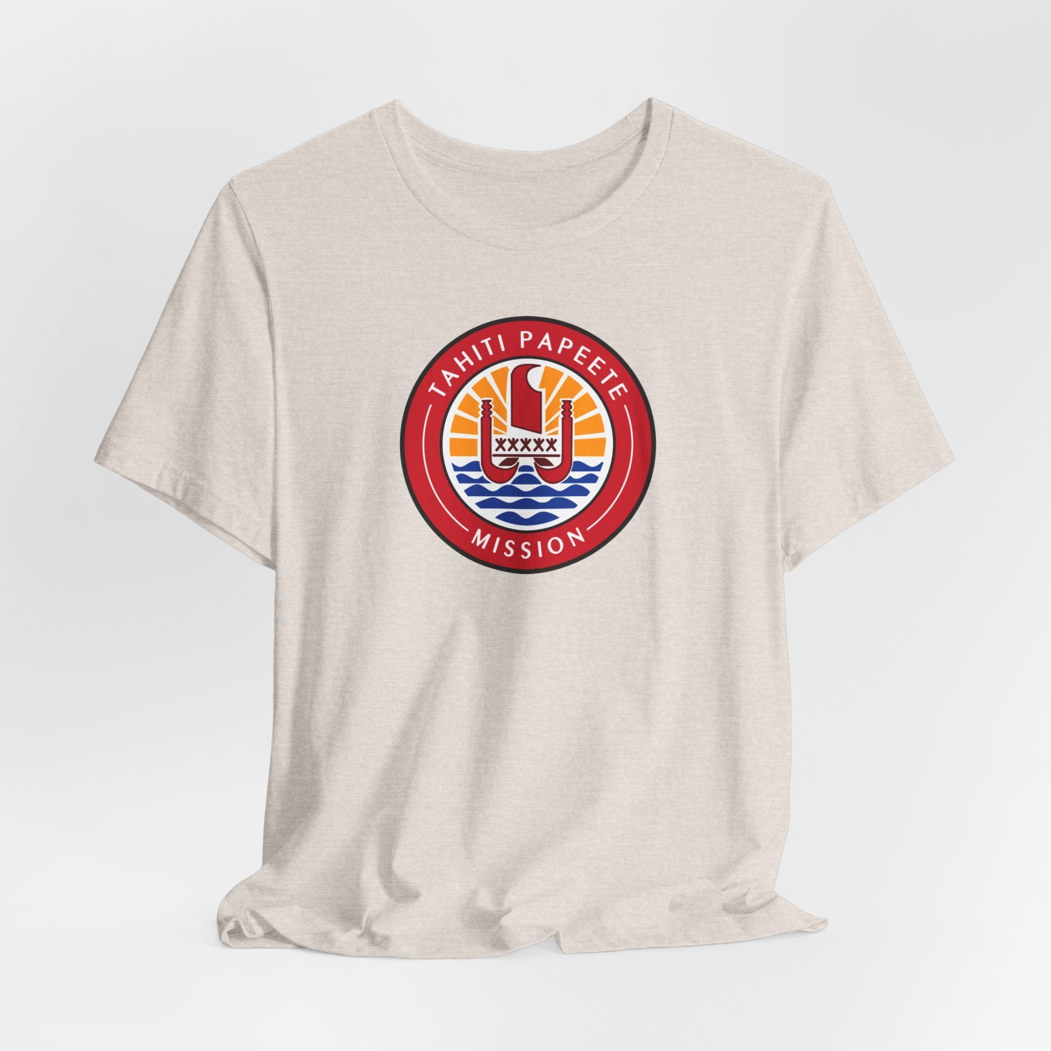 Tahiti Papeete Mission Flag Logo T-shirt - Latter-Day Saint LDS Missionary Gift - Book of Mormon
