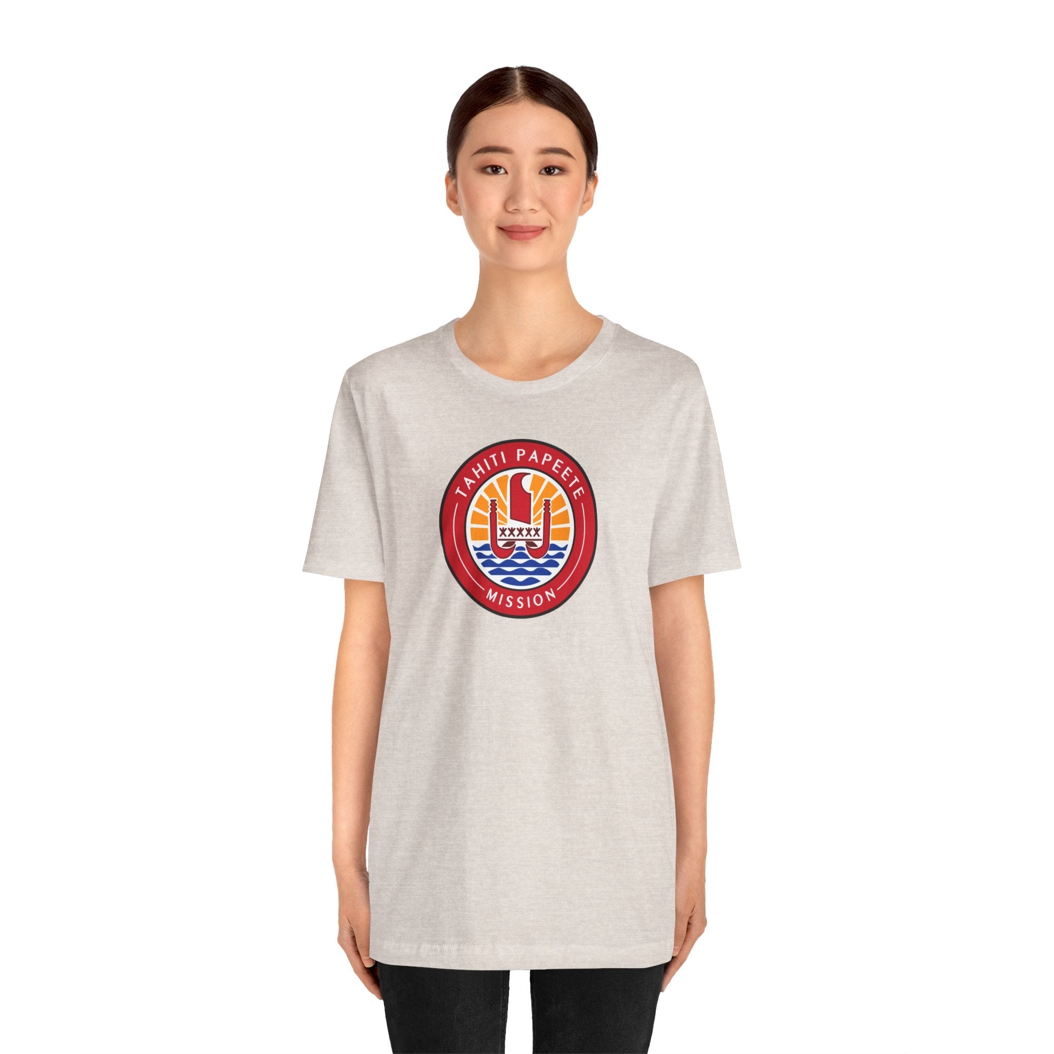 Tahiti Papeete Mission Flag Logo T-shirt - Latter-Day Saint LDS Missionary Gift - Book of Mormon
