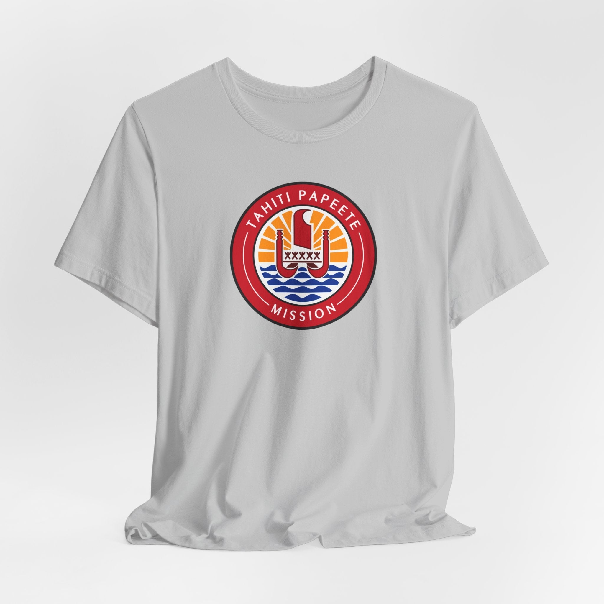 Tahiti Papeete Mission Flag Logo T-shirt - Latter-Day Saint LDS Missionary Gift - Book of Mormon
