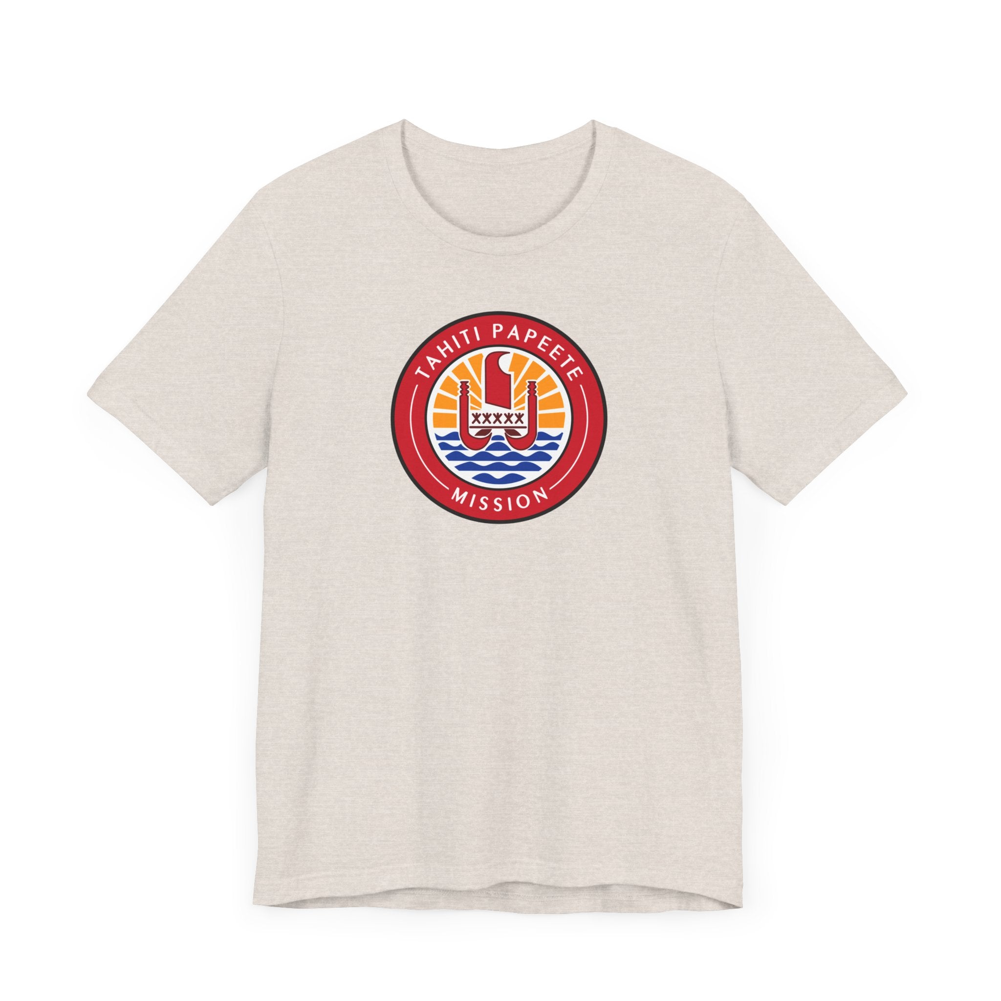 Tahiti Papeete Mission Flag Logo T-shirt - Latter-Day Saint LDS Missionary Gift - Book of Mormon