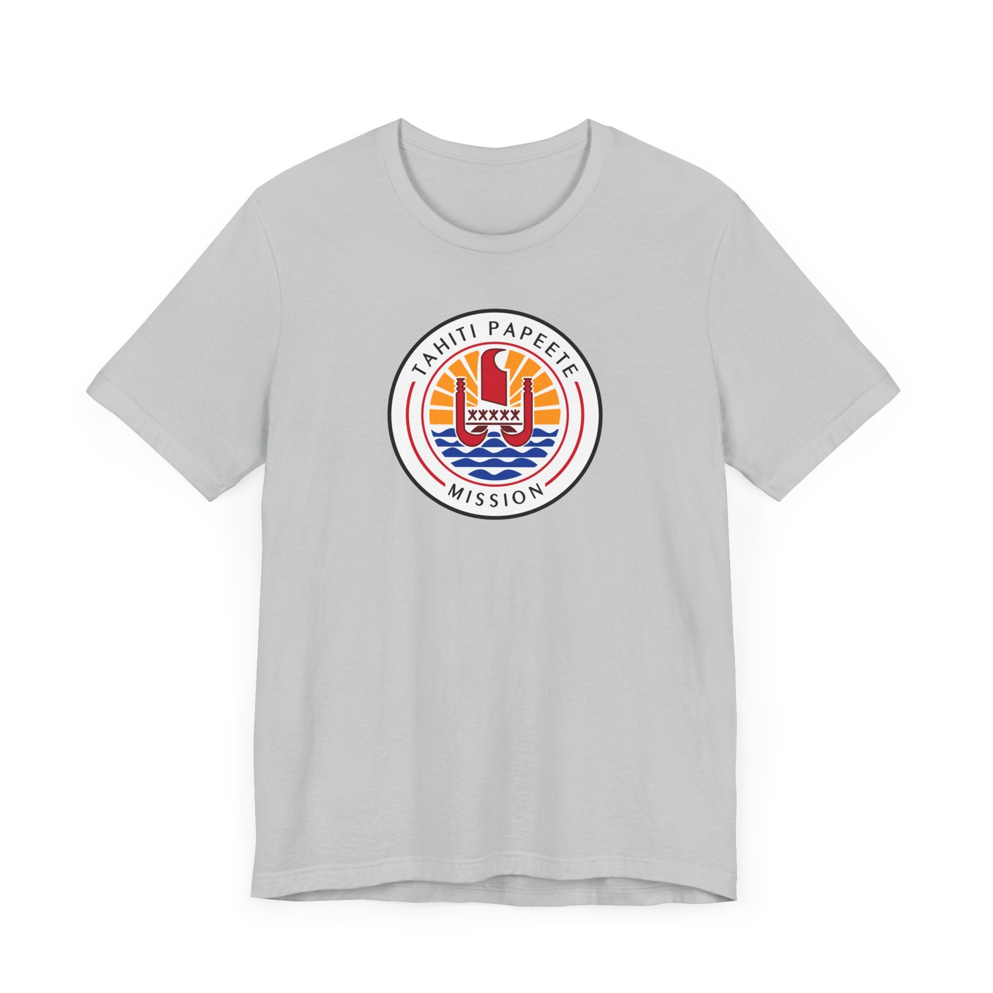 Tahiti Papeete Mission Flag Logo (White Border) T-shirt - Mission Wishlist - LDS Missionary Gift Store
