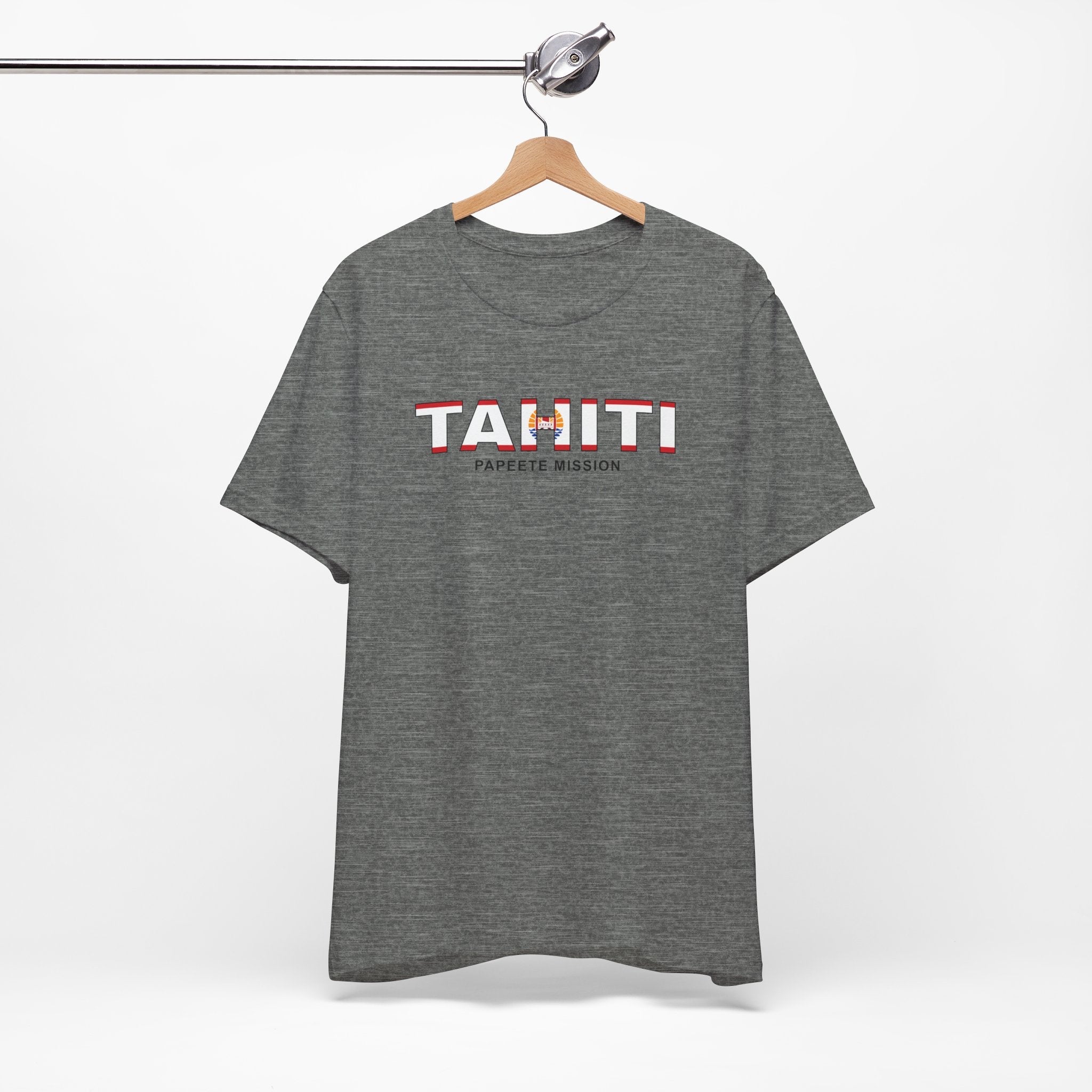Tahiti Papeete Mission Flag Title T-shirt - Mission Wishlist - LDS Missionary Gift Store