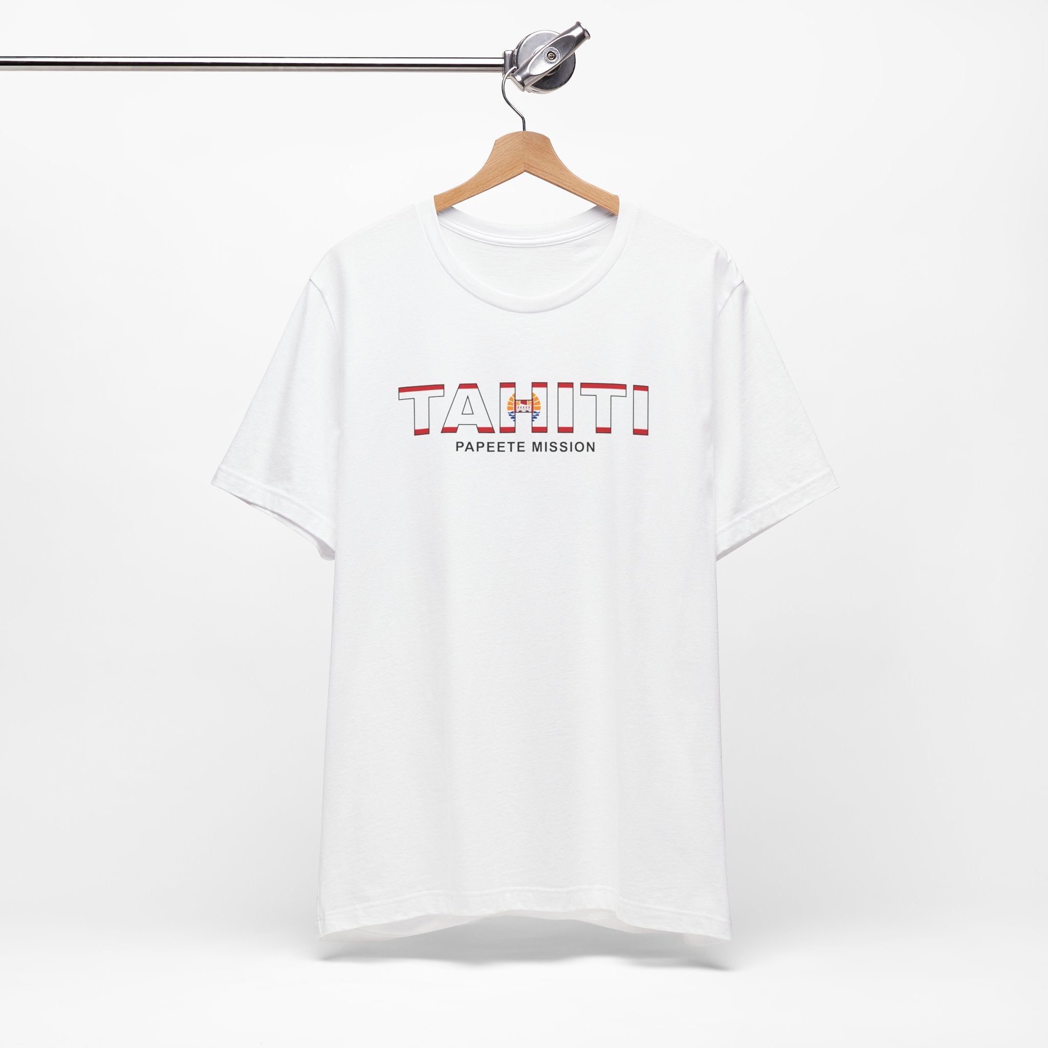 Tahiti Papeete Mission Flag Title T-shirt - Mission Wishlist - LDS Missionary Gift Store