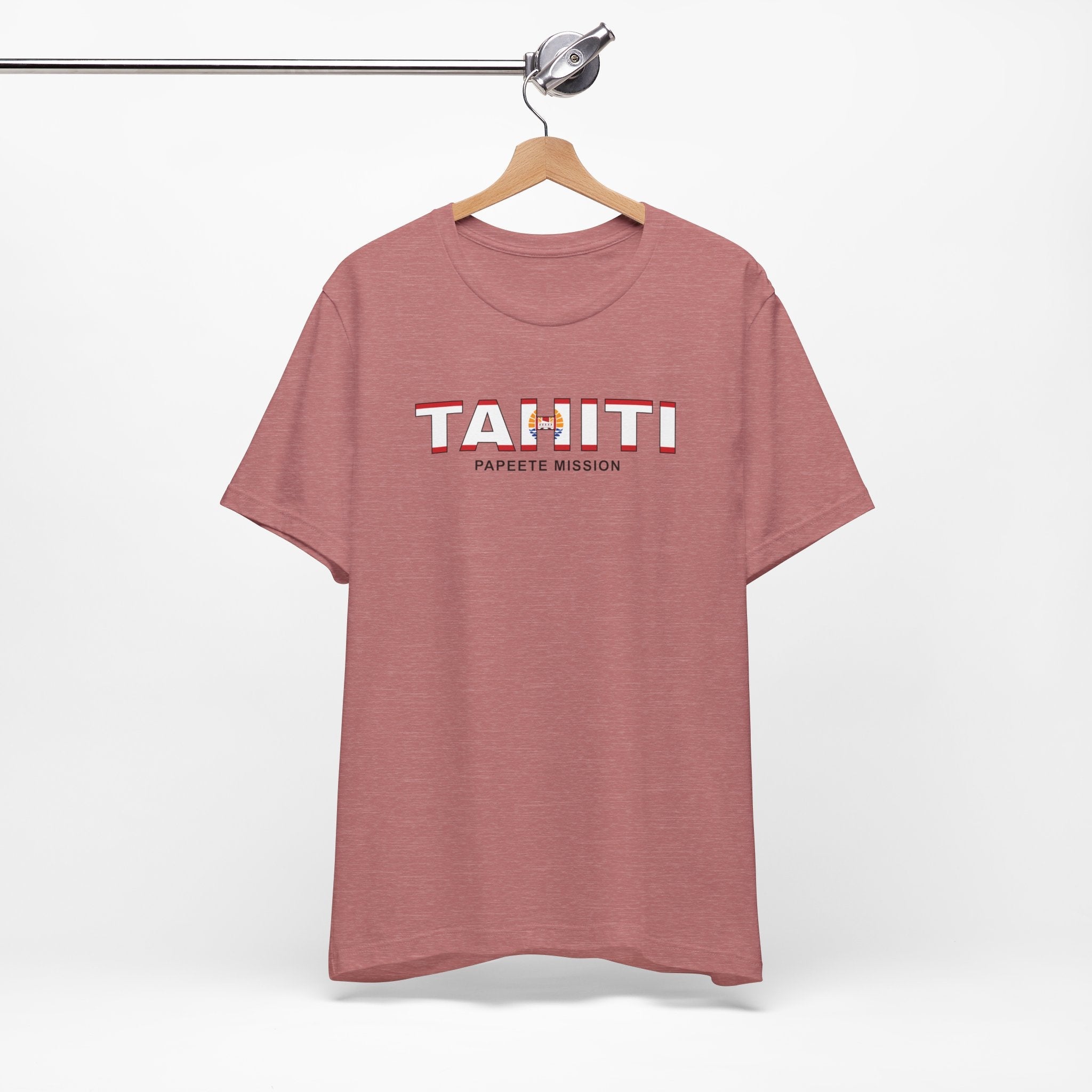 Tahiti Papeete Mission Flag Title T-shirt - Mission Wishlist - LDS Missionary Gift Store