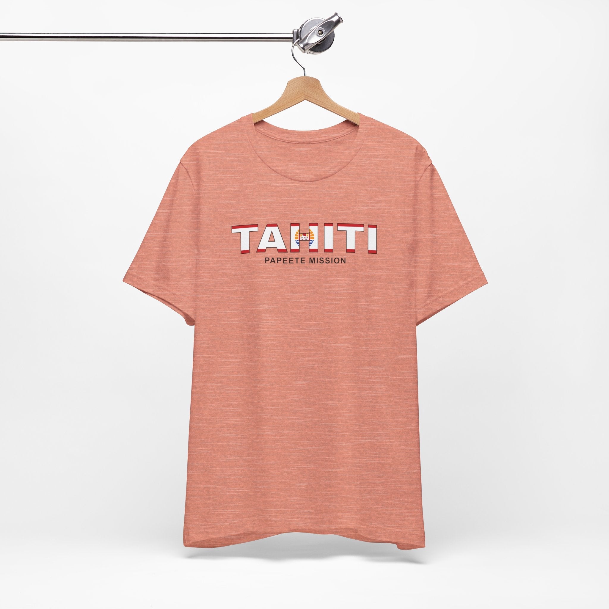 Tahiti Papeete Mission Flag Title T-shirt - Mission Wishlist - LDS Missionary Gift Store