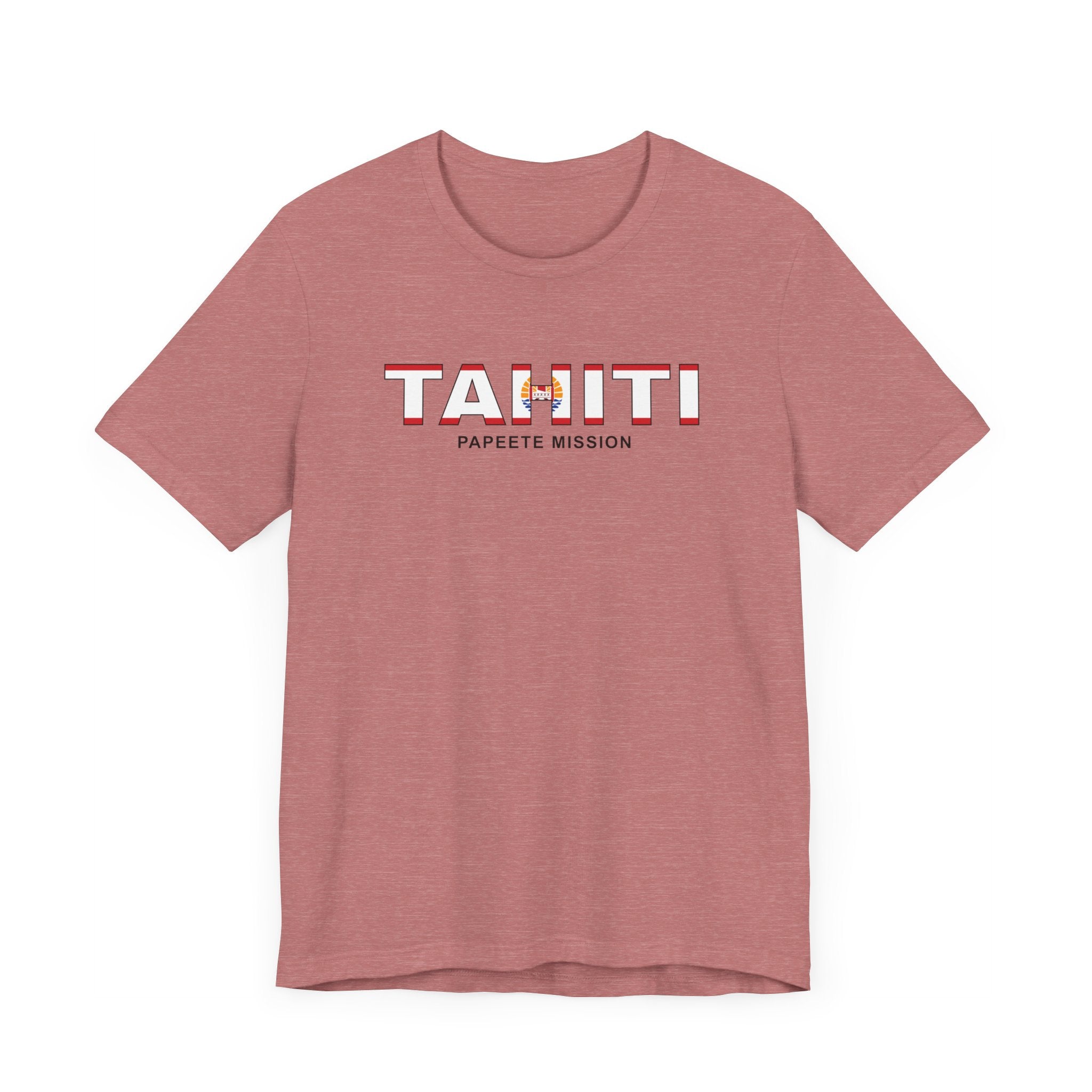 Tahiti Papeete Mission Flag Title T-shirt - Mission Wishlist - LDS Missionary Gift Store