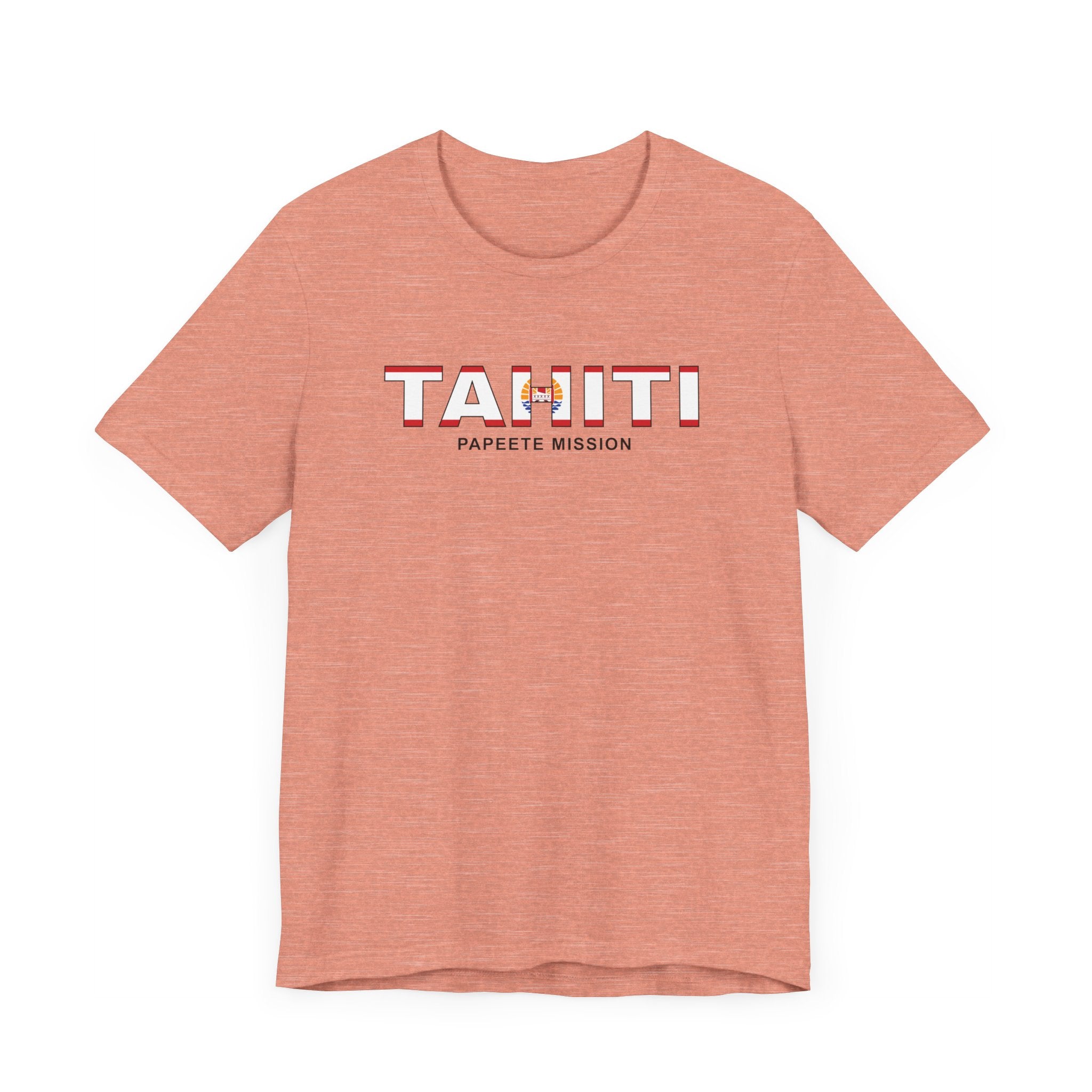 Tahiti Papeete Mission Flag Title T-shirt - Mission Wishlist - LDS Missionary Gift Store