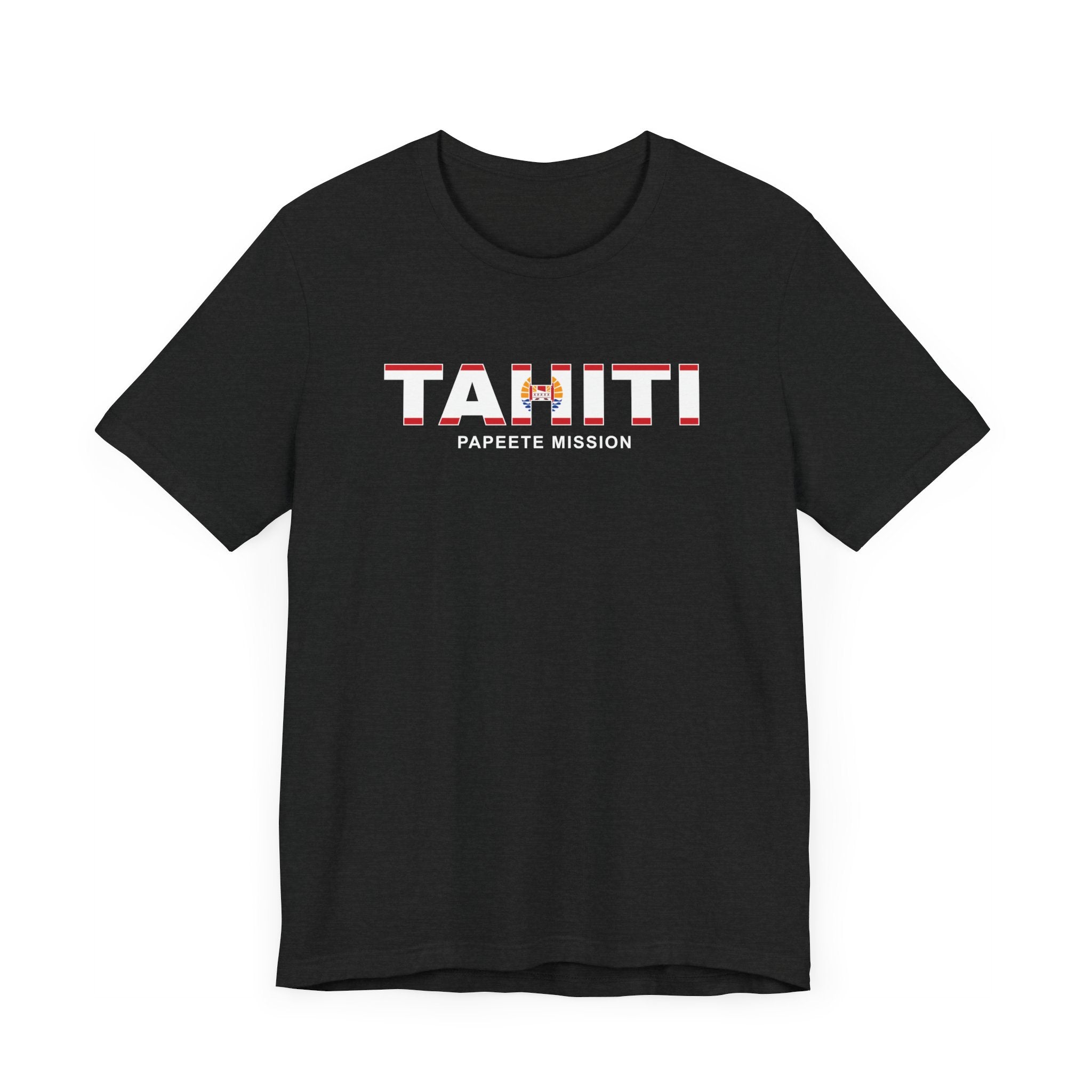 Tahiti Papeete Mission Flag Title T-shirt - Mission Wishlist - LDS Missionary Gift Store