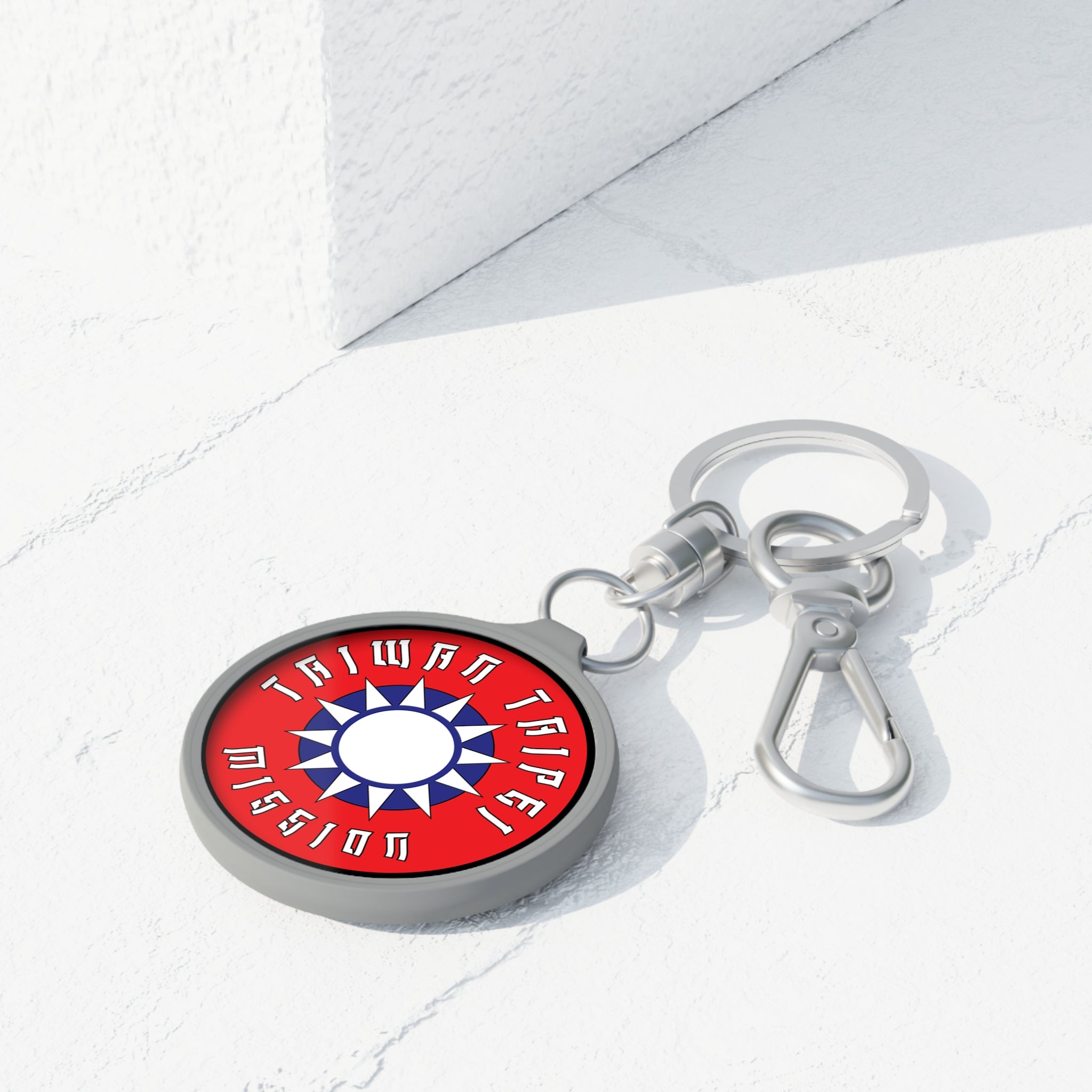 Taiwan Taipei Mission Circle Flag Key Tag - Mission Wishlist - LDS Missionary Gift Store