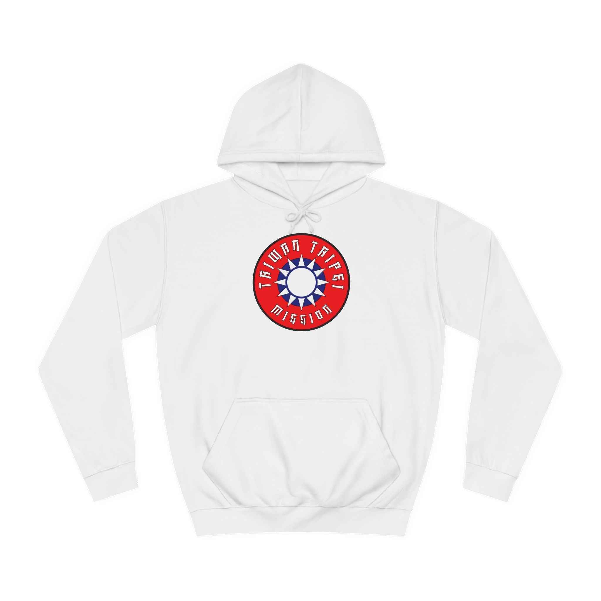 Taiwan Taipei Mission Flag Logo (Black Border) College Hoodie - Latter-Day Saint LDS Missionary Gift - Book of Mormon