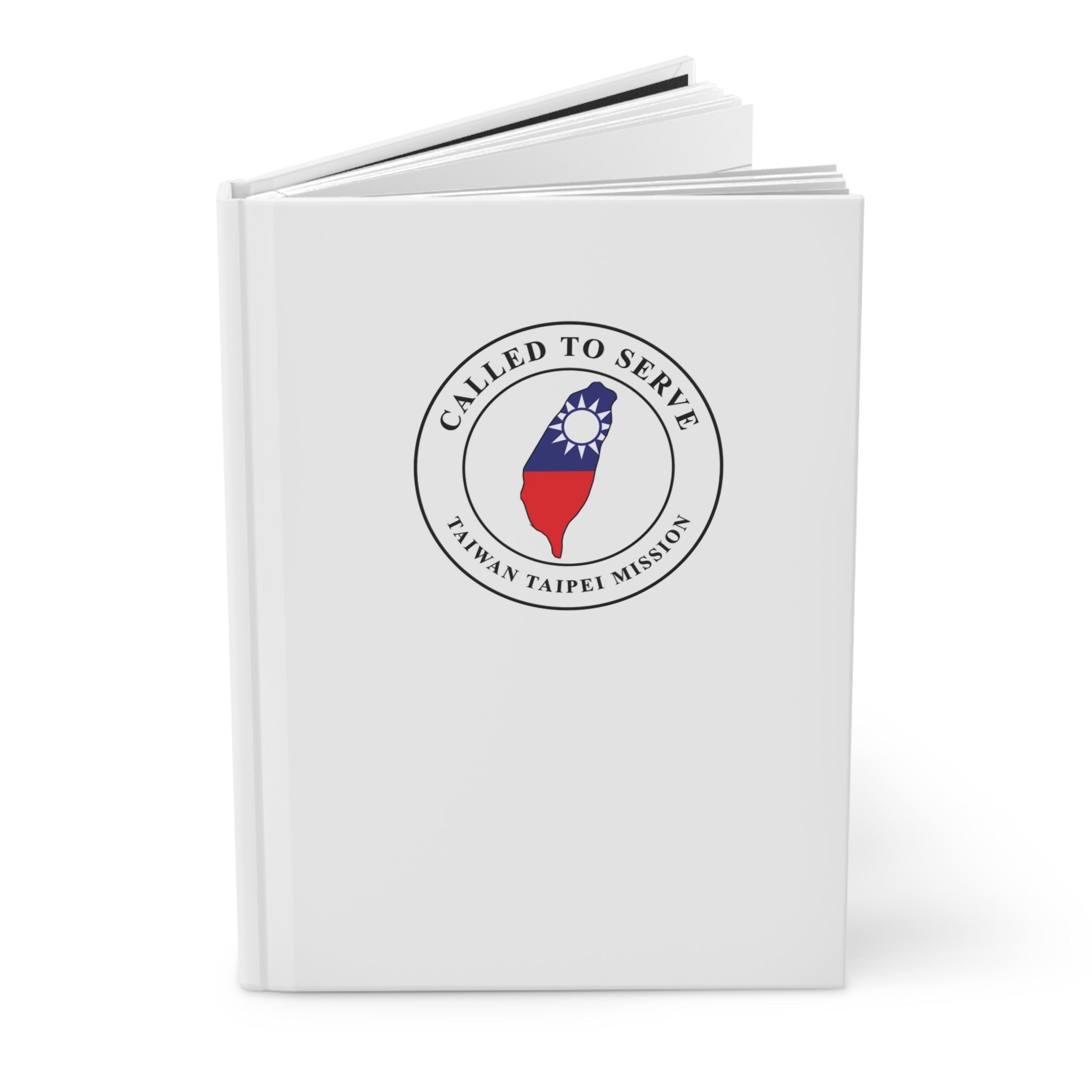 Taiwan Taipei Mission Flag Map Called to Serve White Hardcover Journal Matte - Latter-Day Saint LDS Missionary Gift - Book of Mormon